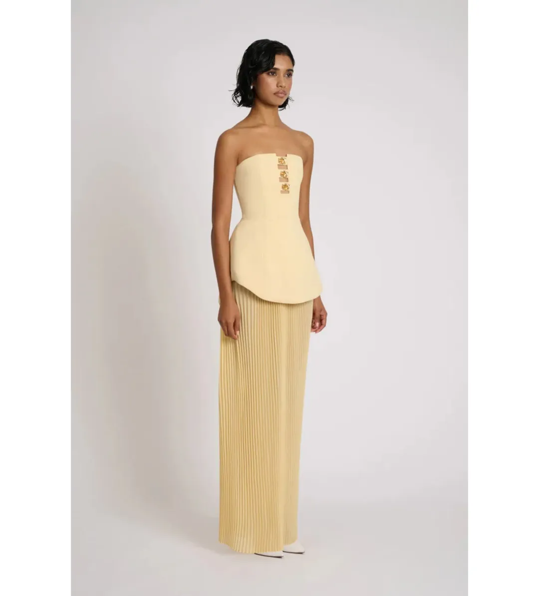 Eliya The Label Leo Maxi Dress Yellow Size M AU 10 for rent on The Volte - main image
