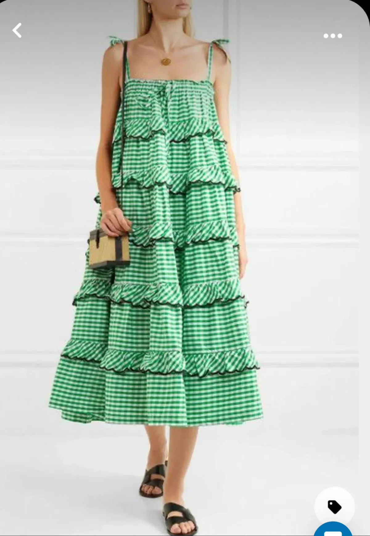 Innika Choo Frill Maxi Dress One Size - Image 2