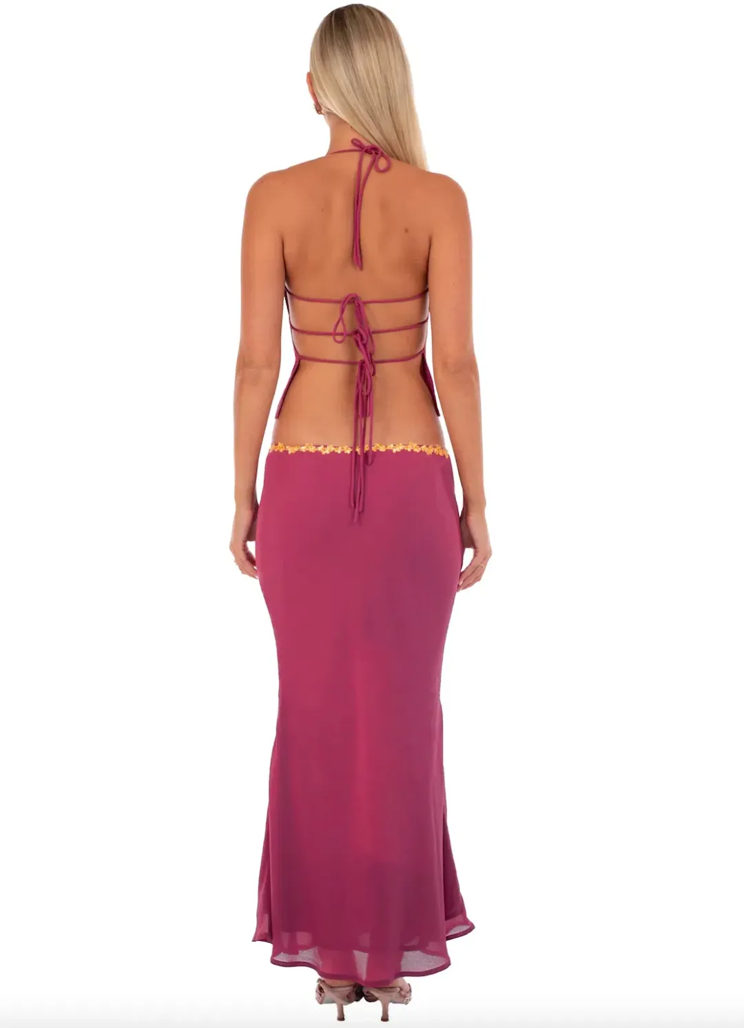 I am Delilah Jemima Set Wine Size S / AU 8 for rent on The Volte - main image