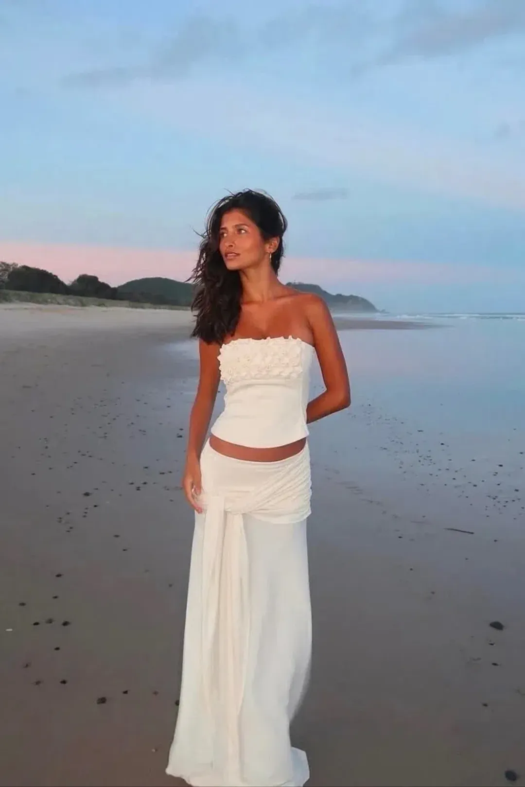 Ance Gria Jude Set Top and Skirt in Ivory Size XS / AU 6 for rent on The Volte - main image