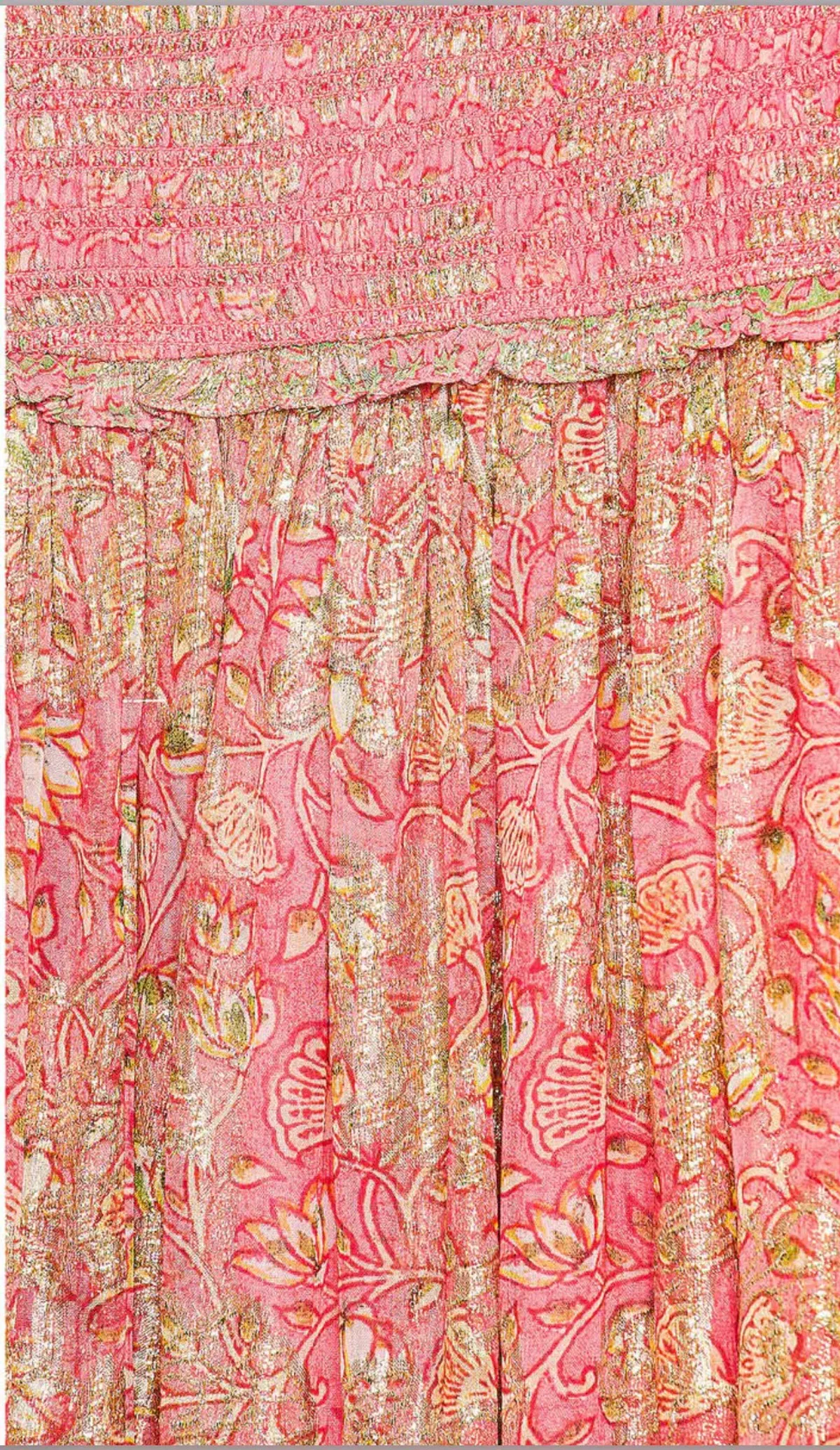 HEMANT & NANDITA ROOP MIDI DRESS IN CORAL SIZE 6 - Image 4