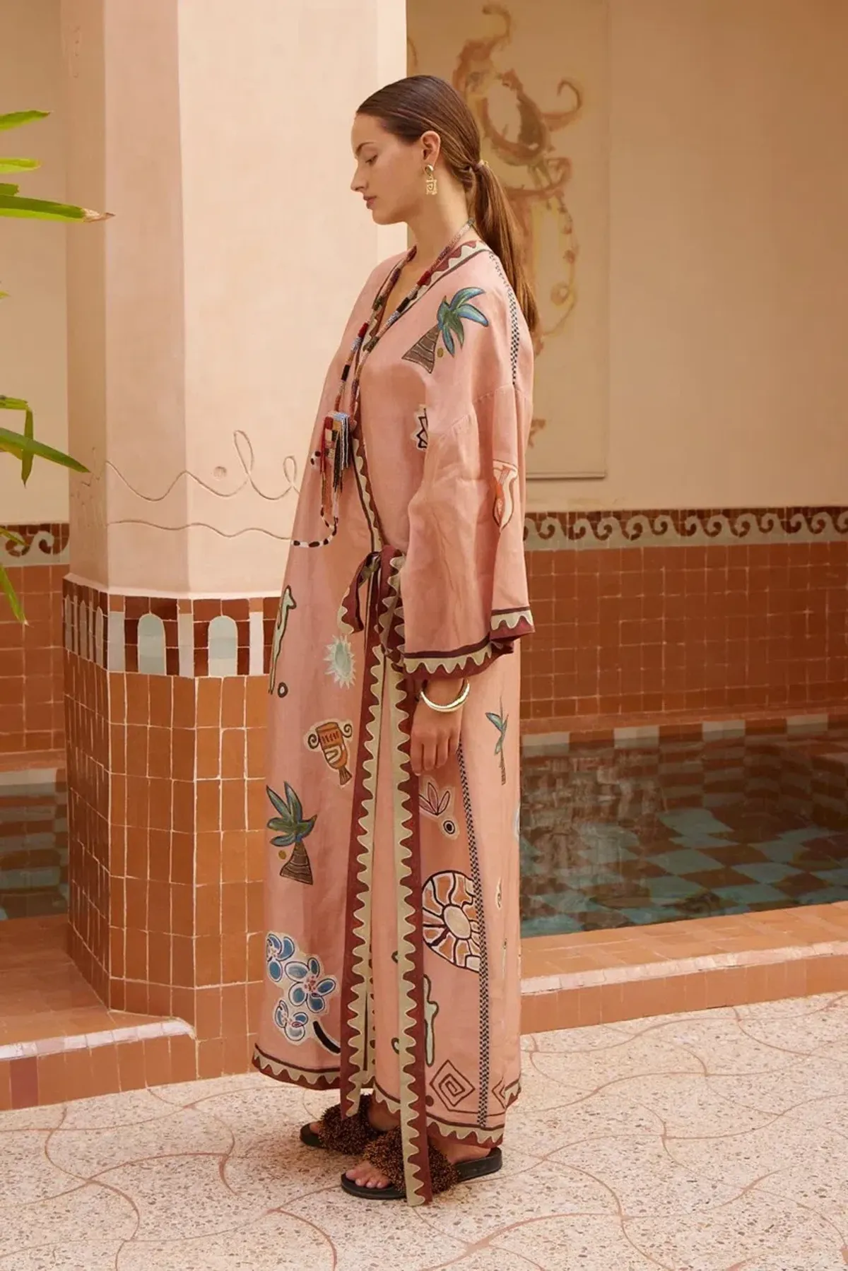 Alemais LAURENCE WRAP MIDI DRESS Size 10 - Image 2