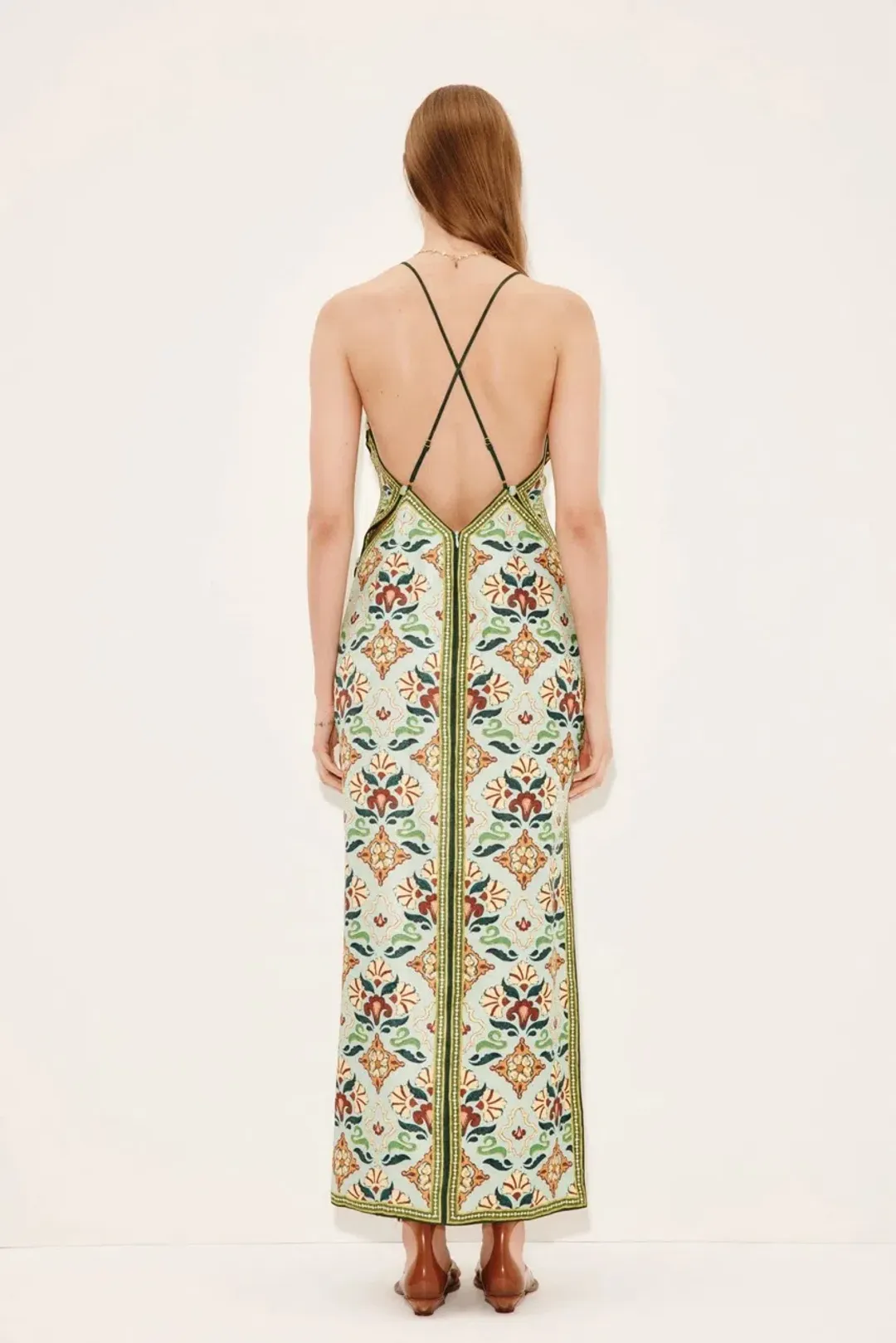 Alemais CECE MIDI SLIP DRESS EXCLUSIVE Size 8 for rent on The Volte - main image