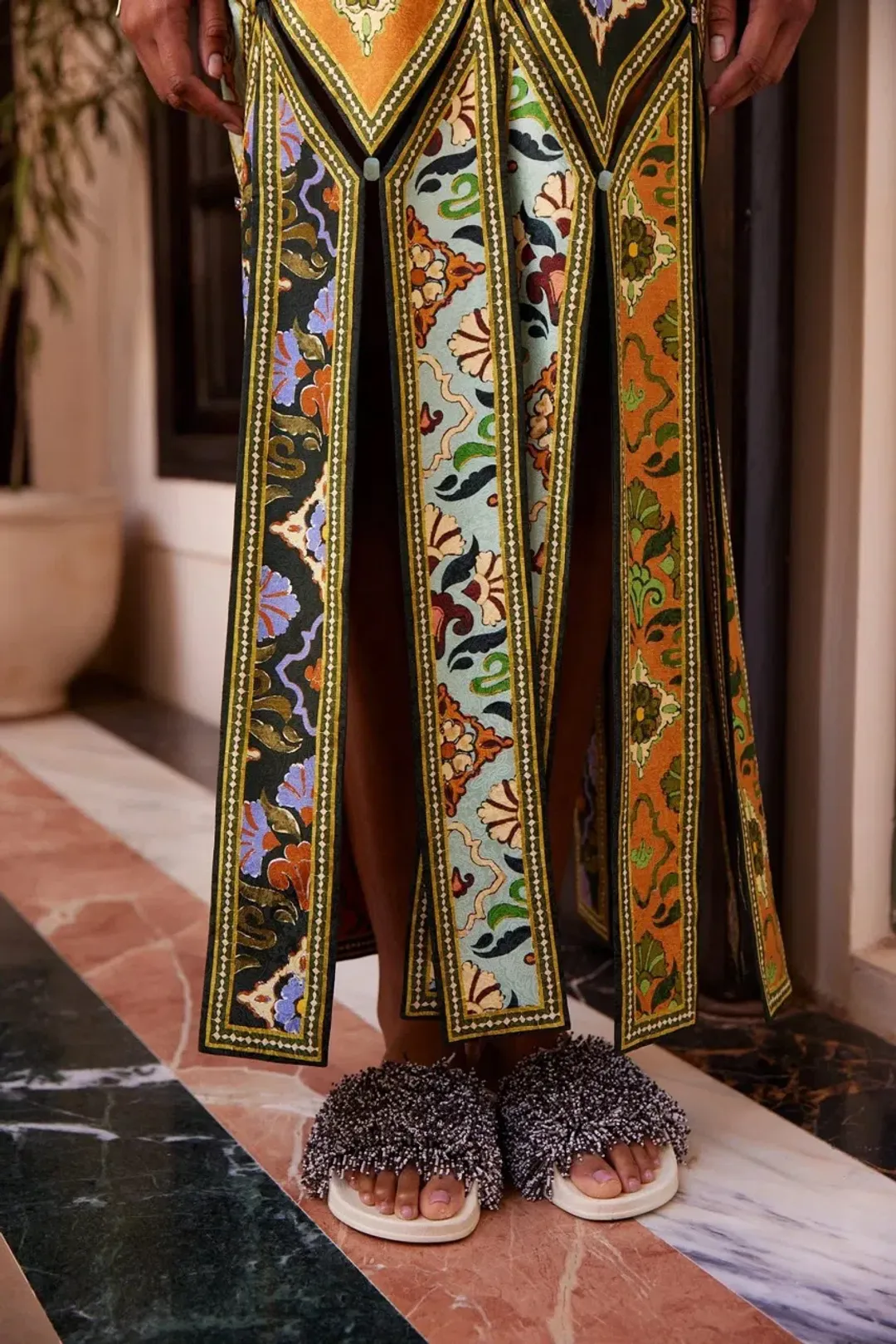 Alemais CECE SPLICED MIDI DRESS Size 12 for rent on The Volte - main image