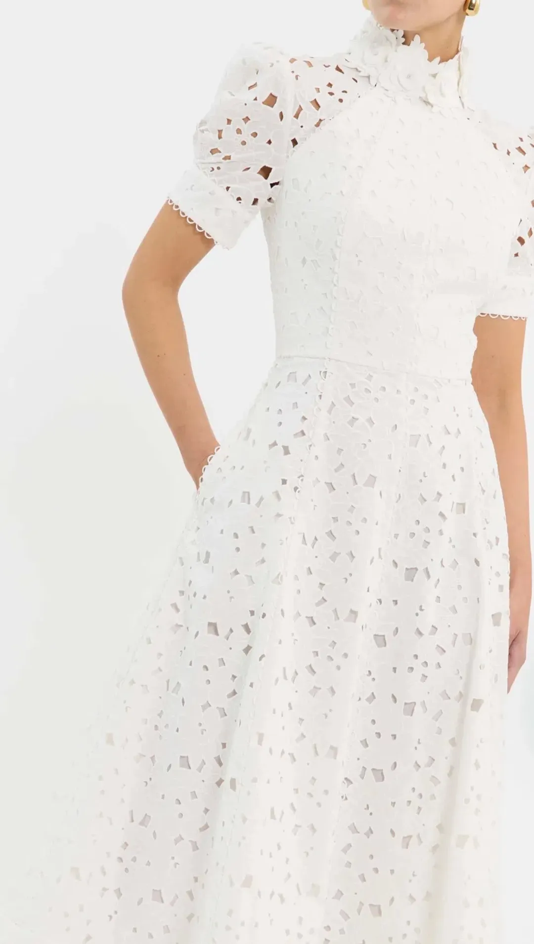 Rebecca Vallance Kitsu Sleeve Dress for rent on The Volte - main image