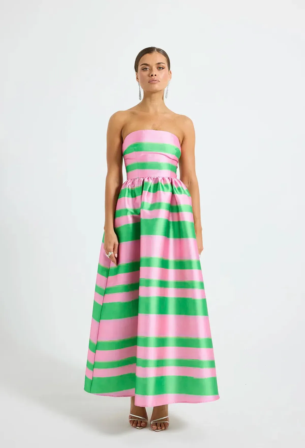 Pasduchas Dottie Midi Dress Watermelon Size 8 - Image 1