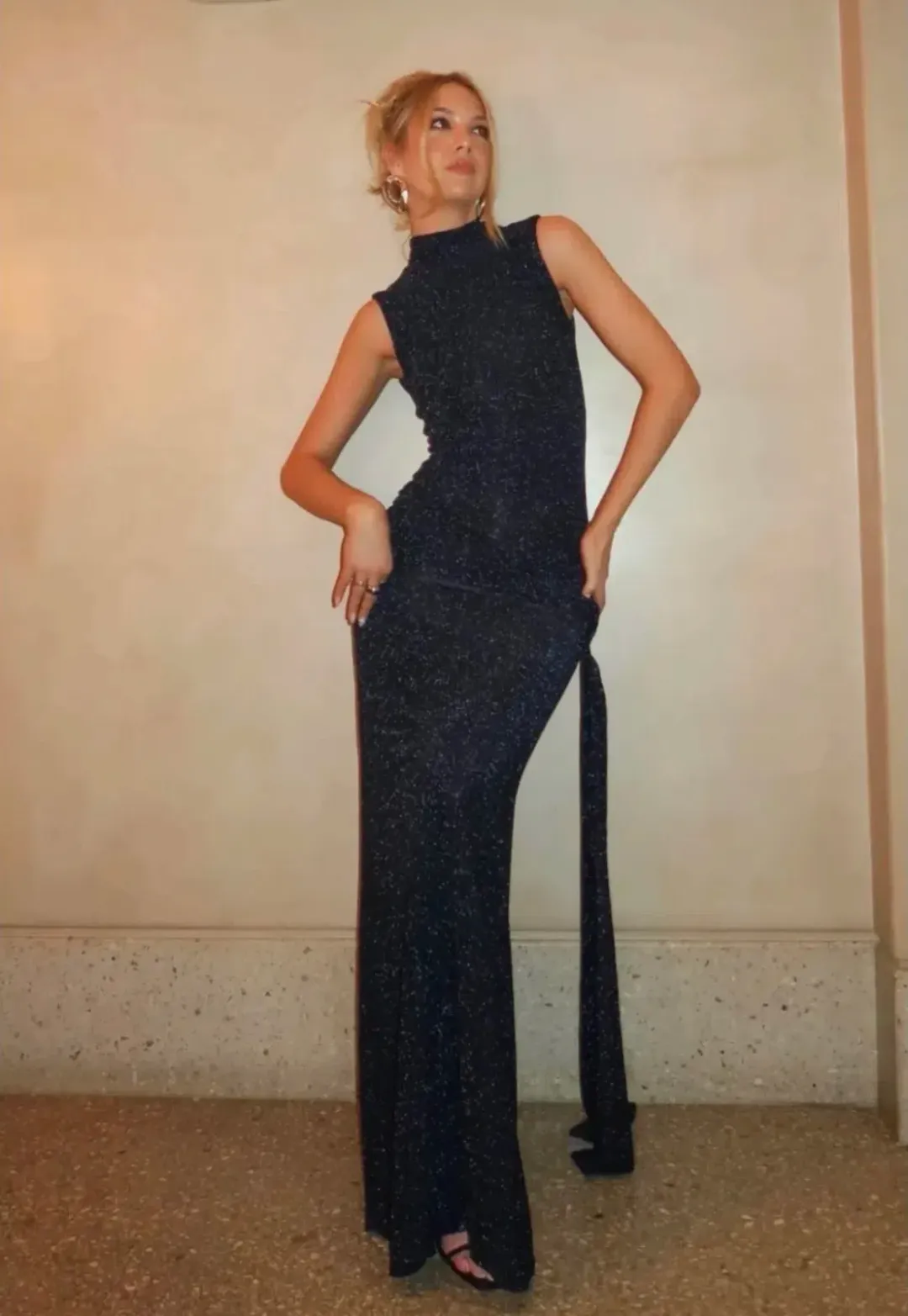 Arcina Ori Monica Dress Midnight Blue Size 6/XS for rent on The Volte - main image