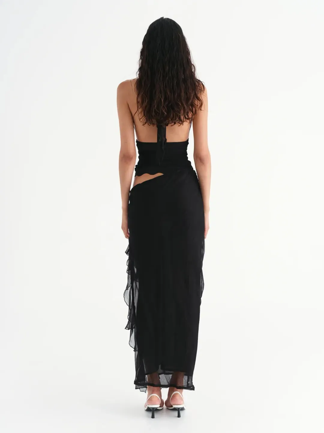 BENNI Penelope Maxi Dress in Black Size 10 for rent on The Volte - main image