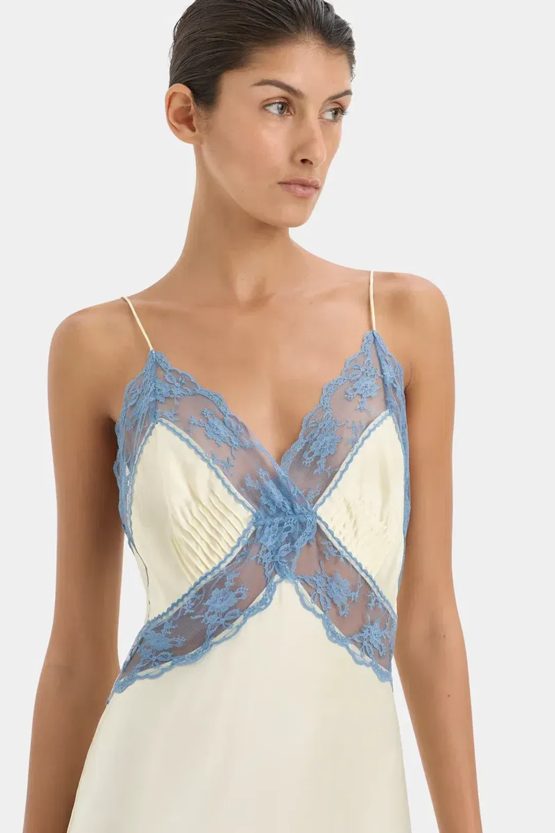 Sir the label Aries slip mini dress butter size 1(8) for rent on The Volte - main image