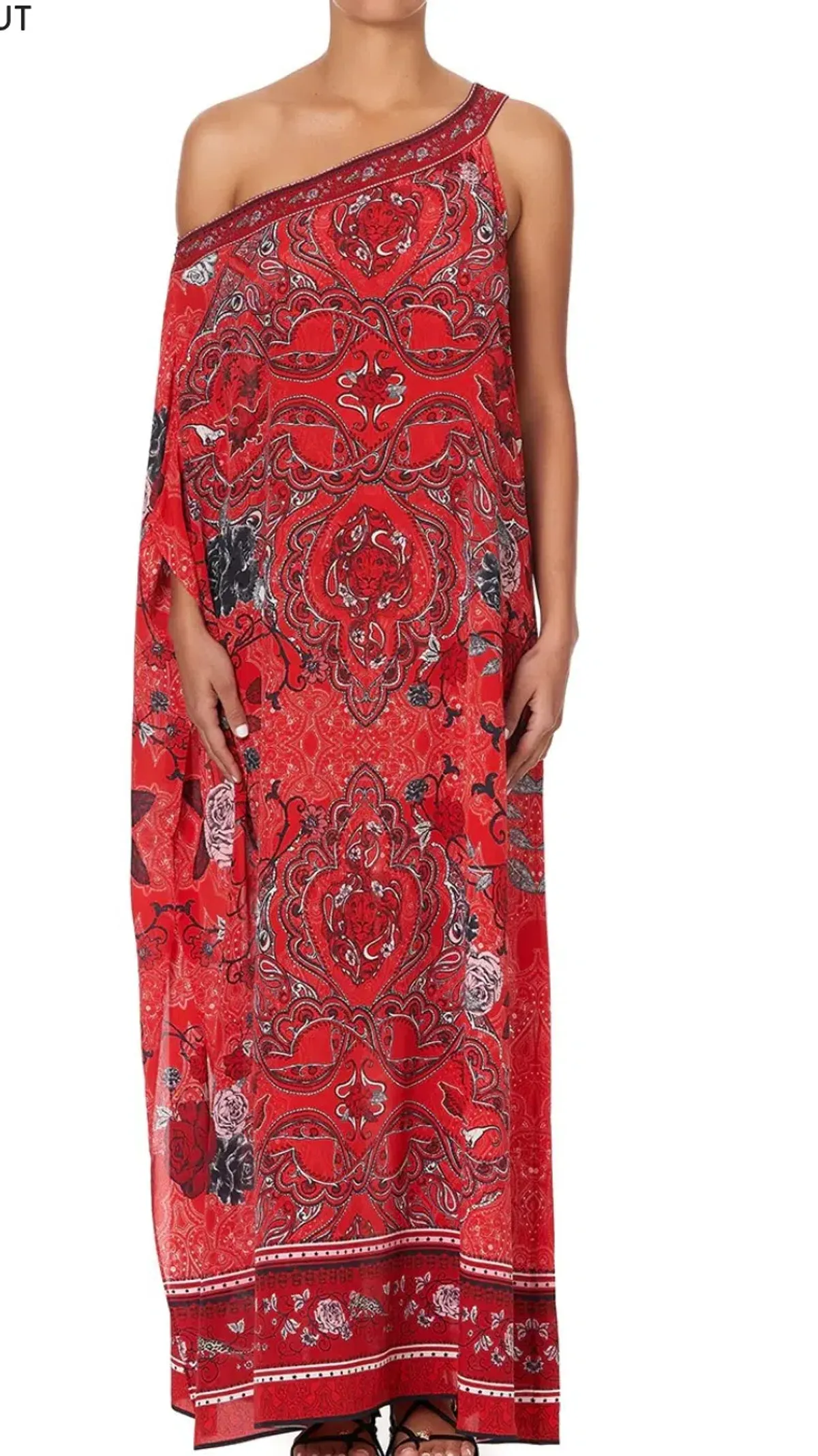 Camilla Pirate Punk One Shoulder Kaftan with Neckband  - Image 2