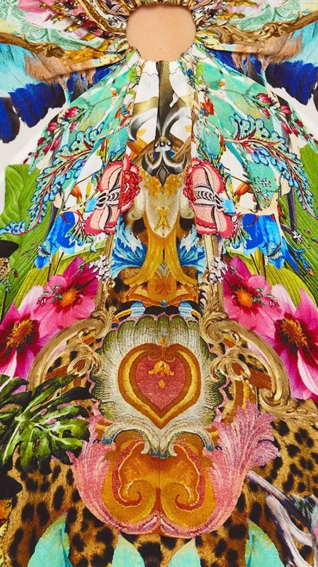 Camilla Champagne Coast Short Kaftan with Hardware One Size  for rent on The Volte - main image