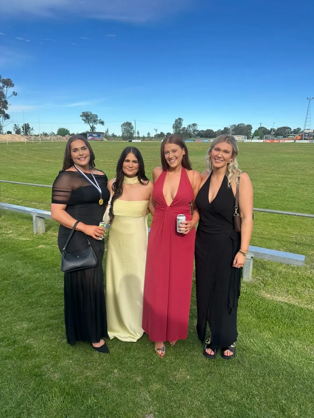 Bec & Bridge, Susie Plunge Maxi Dress, Cherry, Size 10 for rent on The Volte - main image