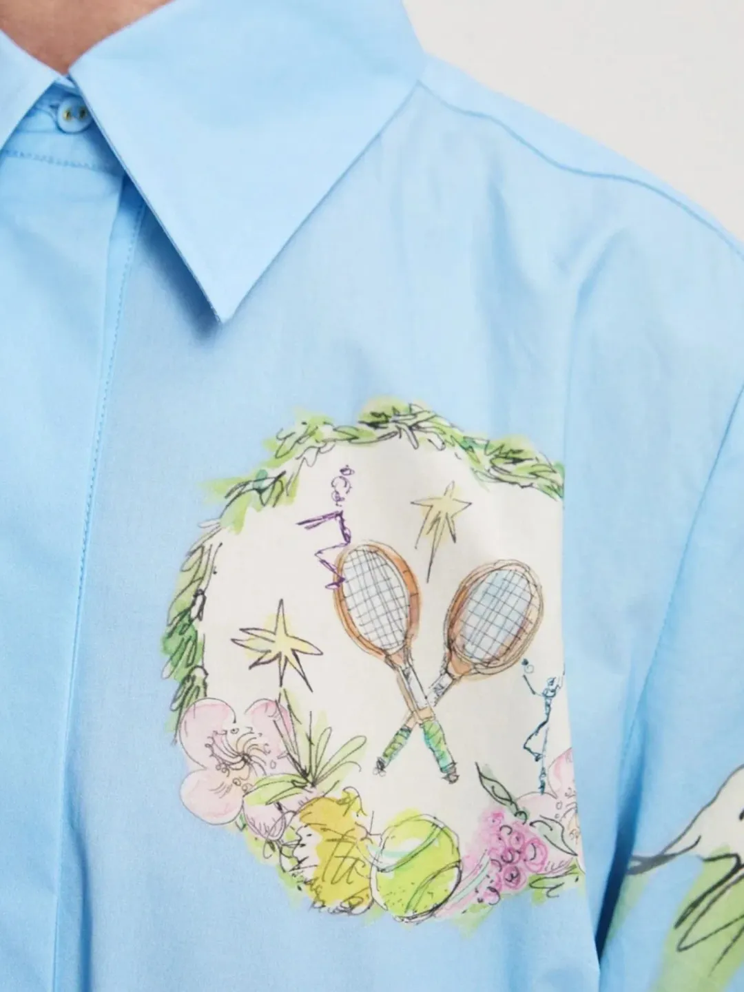 Alemais Anouk Shirtdress Size 14 Printed Cotton Long Sleeve Belted Midi for rent on The Volte - main image