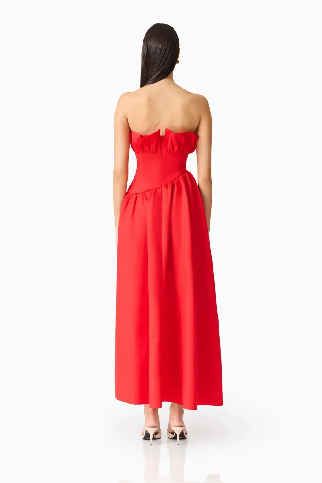 ELLIAT Laurel Sleeveless Maxi Dress In Red Size XL for rent on The Volte - main image
