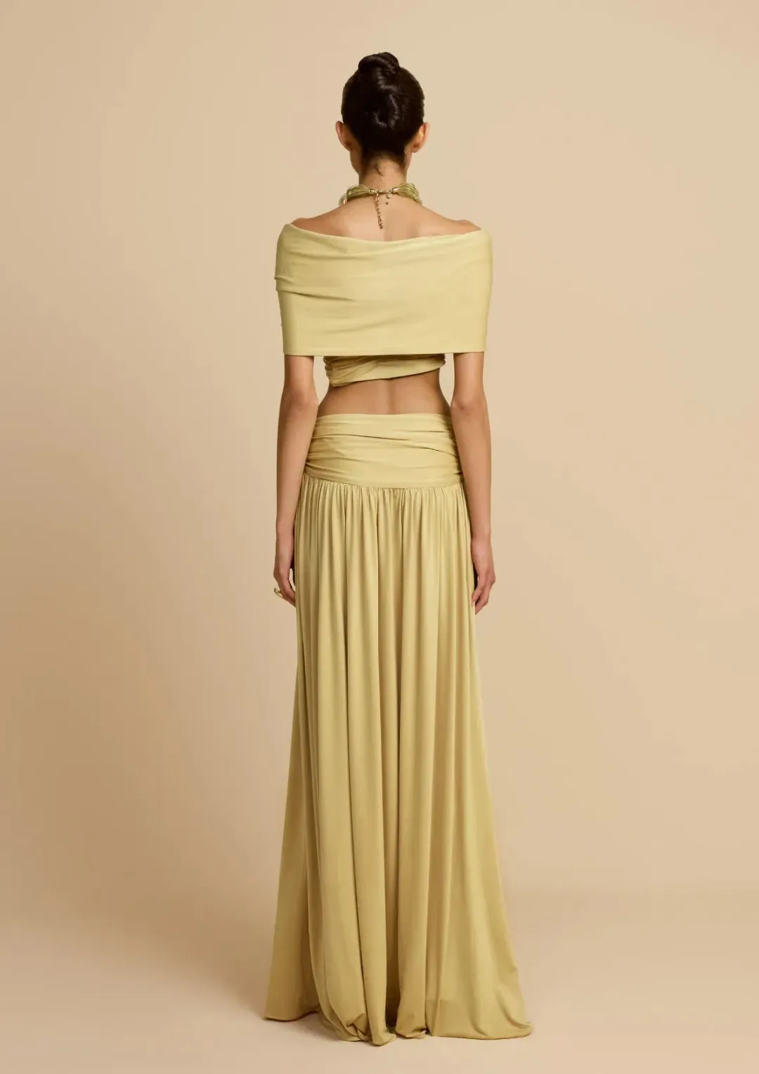 ARCINI ORI Alessia Top and Skirt Set in Sand Size M for rent on The Volte - main image