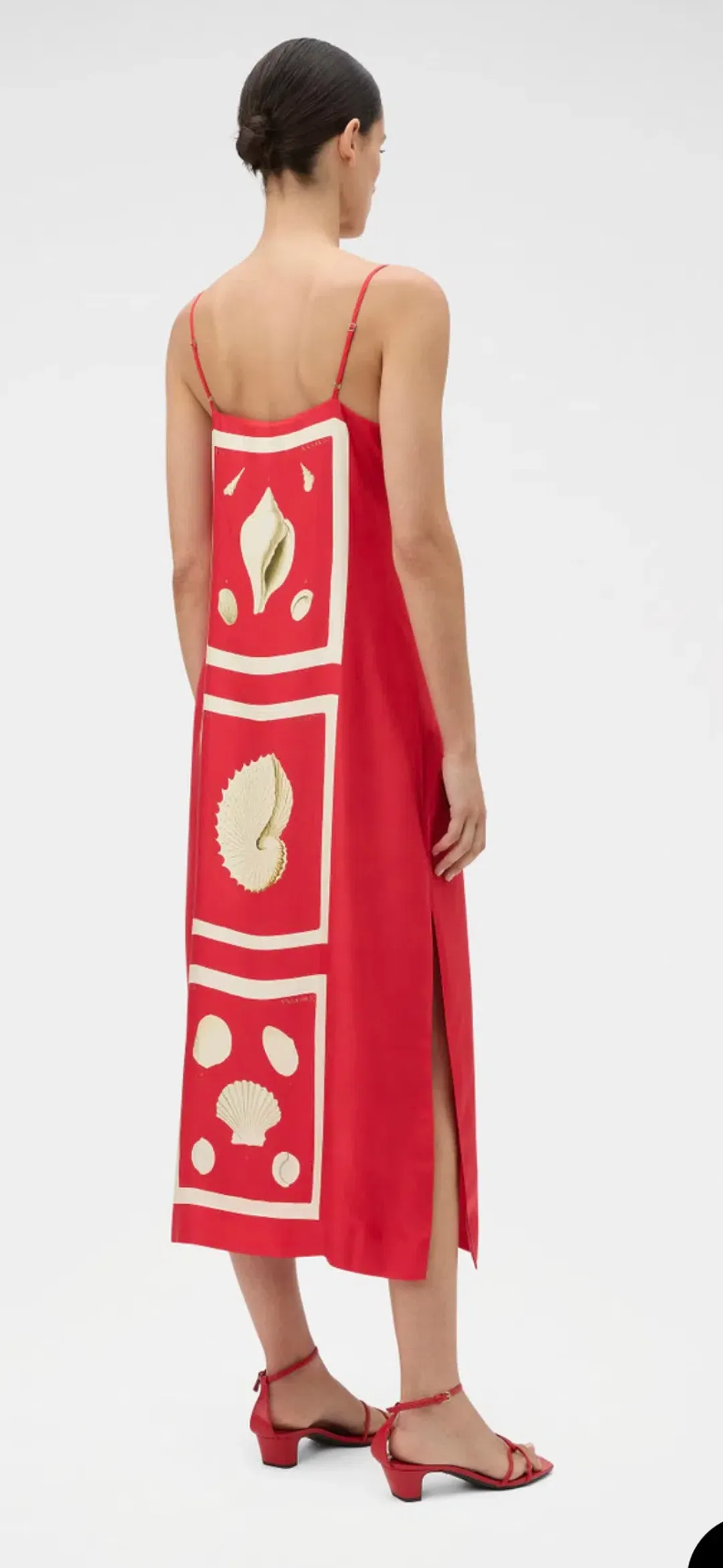 Oroton red Graphic Shell Dress size 10 for rent on The Volte - main image