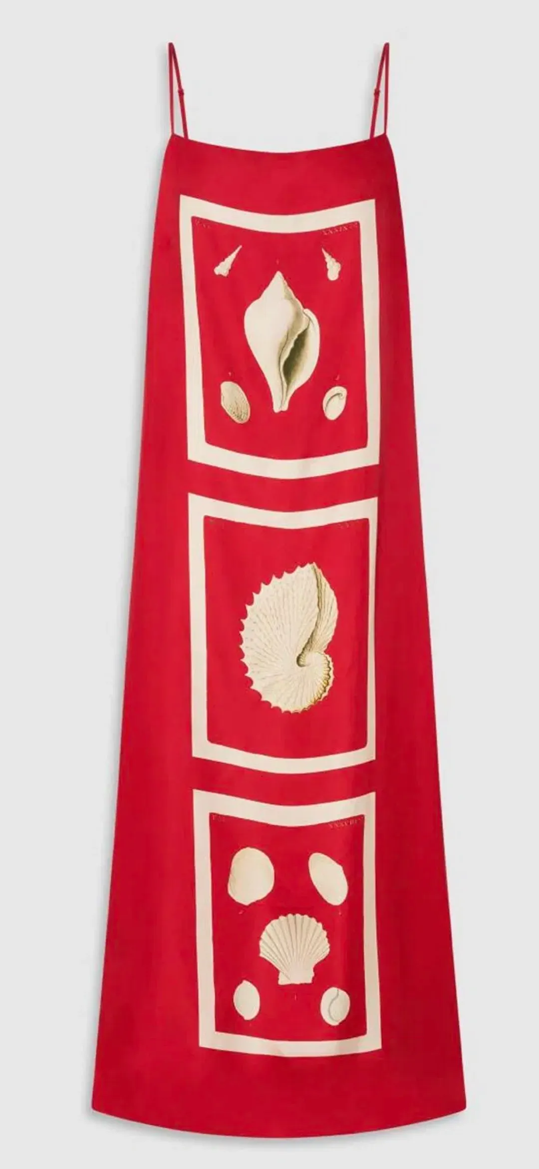 Oroton red Graphic Shell Dress size 10 for rent on The Volte - main image