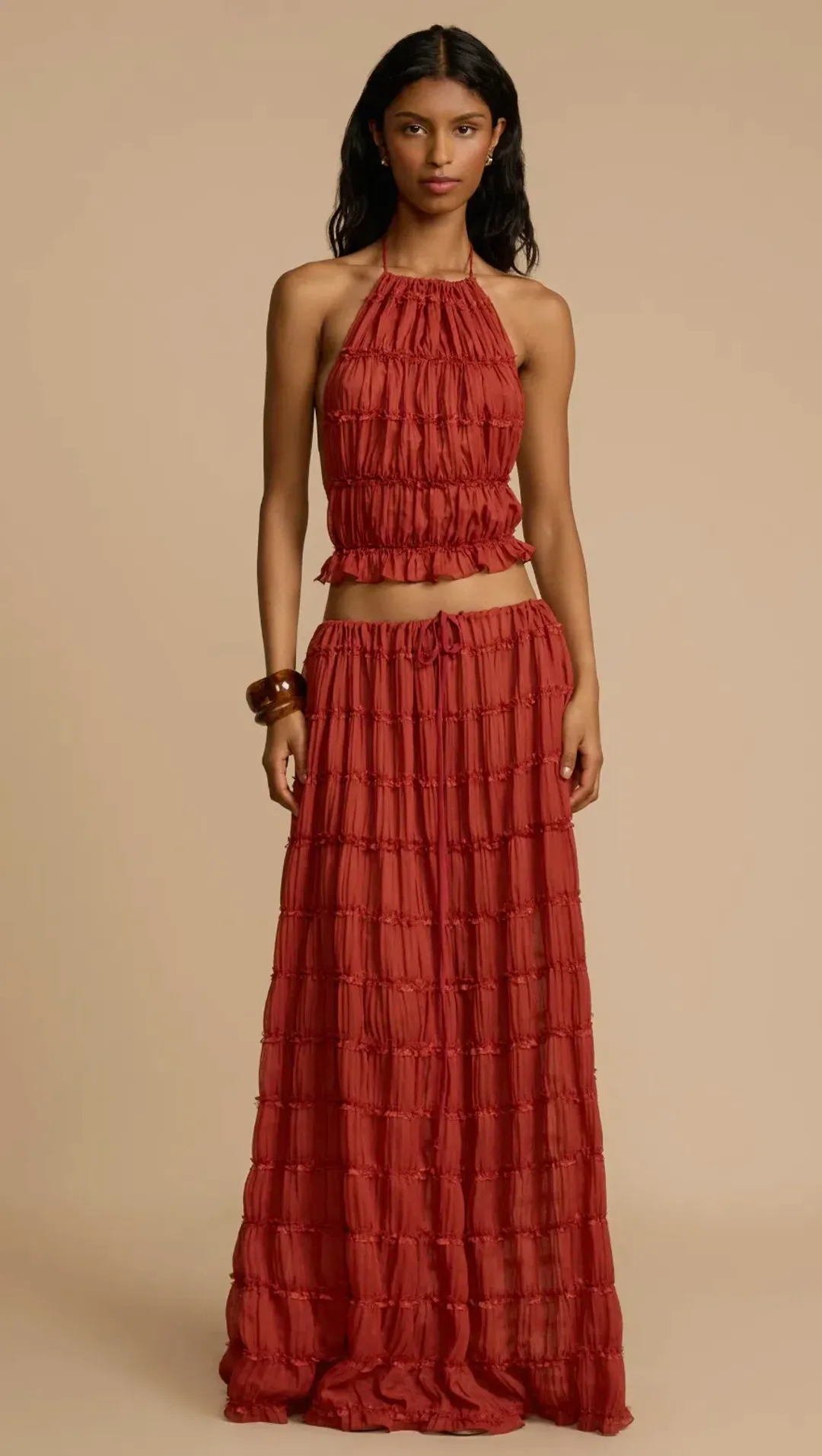 Arcina Ori Juliette Set Red Size Small/8 for rent on The Volte - main image