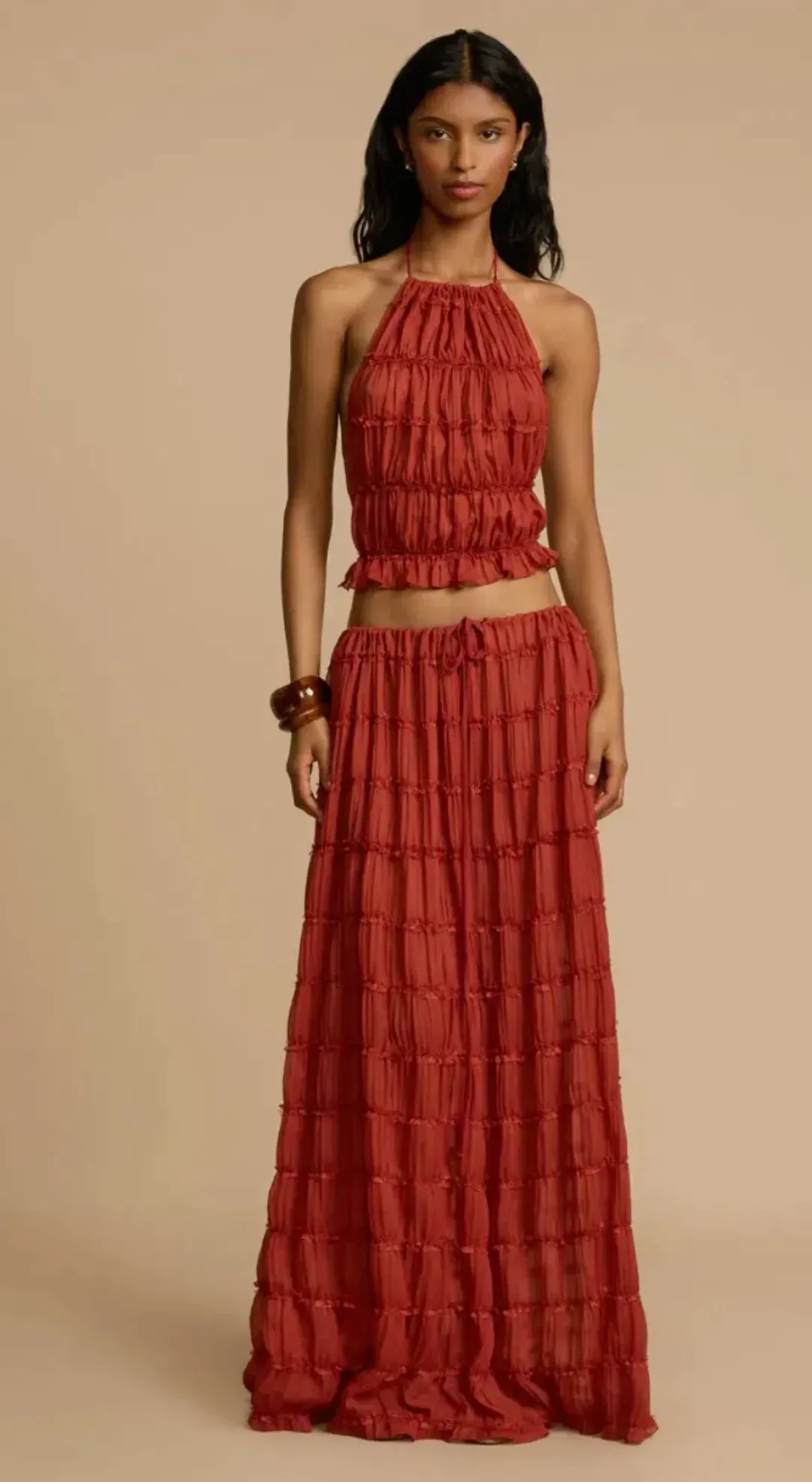 Arcina Ori Juliette Set Red Size Small/8 for rent on The Volte - main image