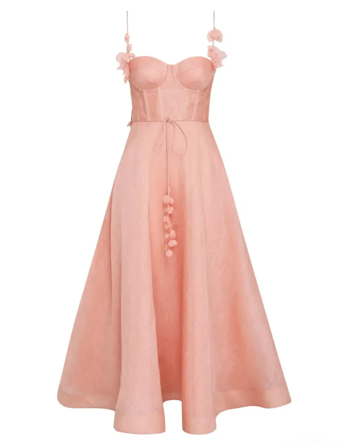 Zimmermann Wonderland Corset Midi in Dusty Pink Size 1 - Image 5