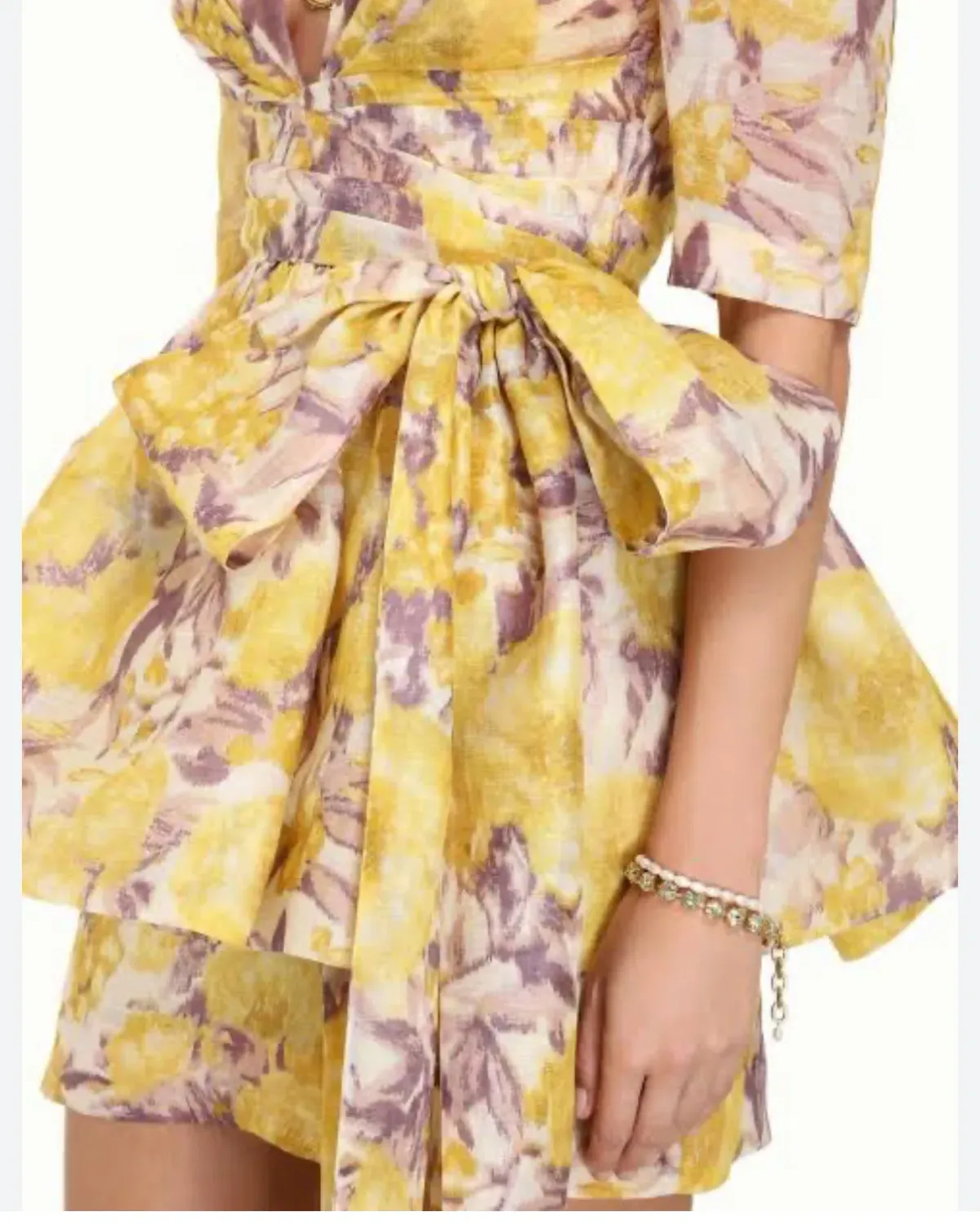 Zimmermann High Tide Peplum Mini Dress Size 0 (AU 6–8) - Image 3