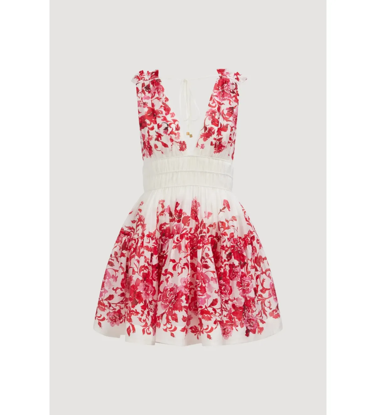 Aje Casia Mini Dress Rose Ink Red Size AU 10 - Image 5