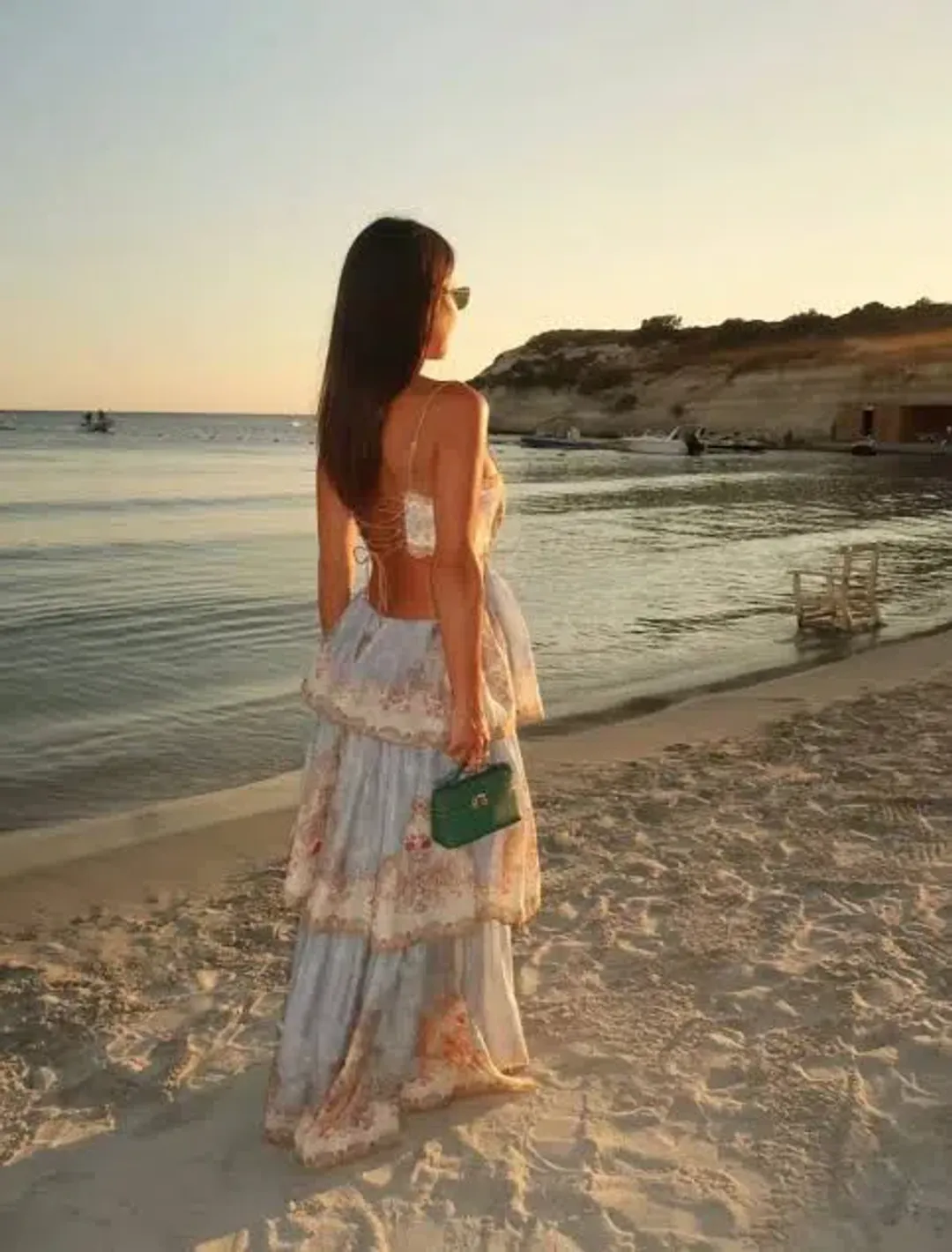 Zimmermann The Daylight Tiered Maxi Dress in Wallpaper Floral Denim size 3 au 14 for rent on The Volte - main image