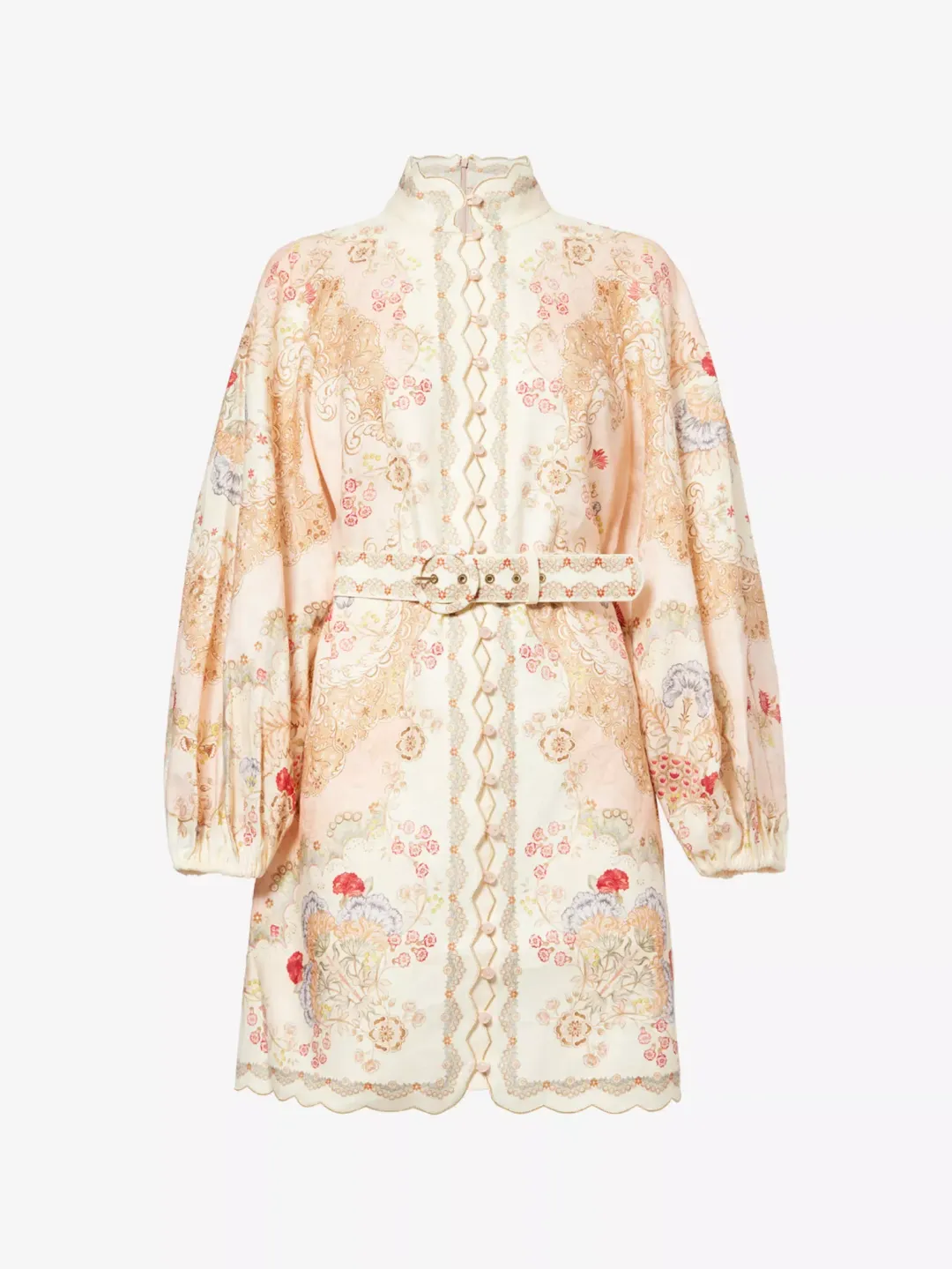 Zimmermann The Daylight Mini Dress in Wallpaper Floral Blush size 3 au 14 for rent on The Volte - main image