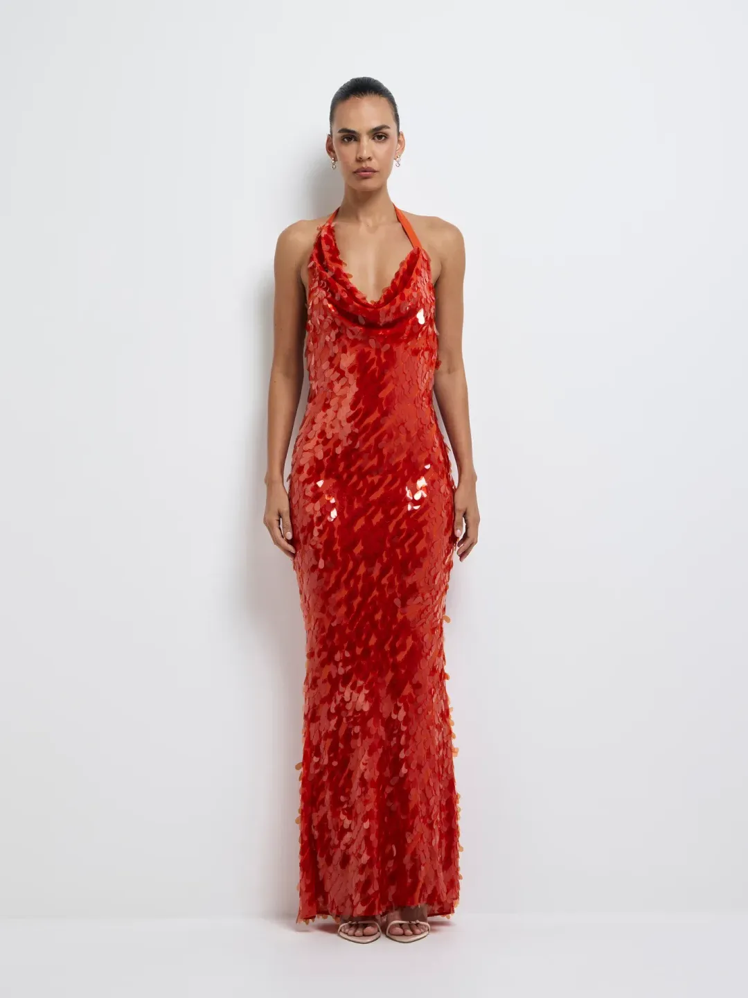 Sheike Jessica Maxi Dress size 18 Red for rent on The Volte - main image
