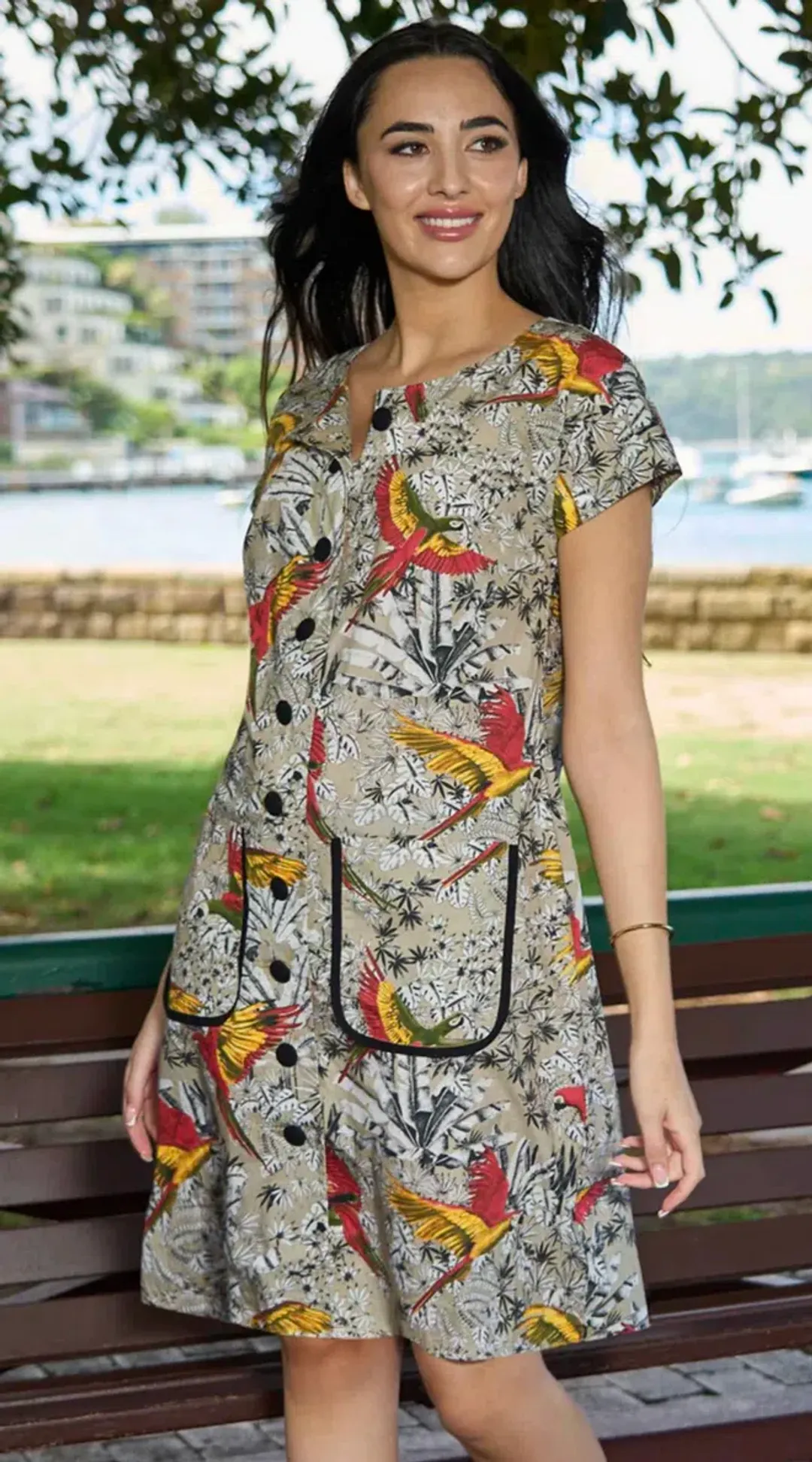 Leona Edmiston Conchita Copacabana Sheath Dress Size XS for rent on The Volte - main image