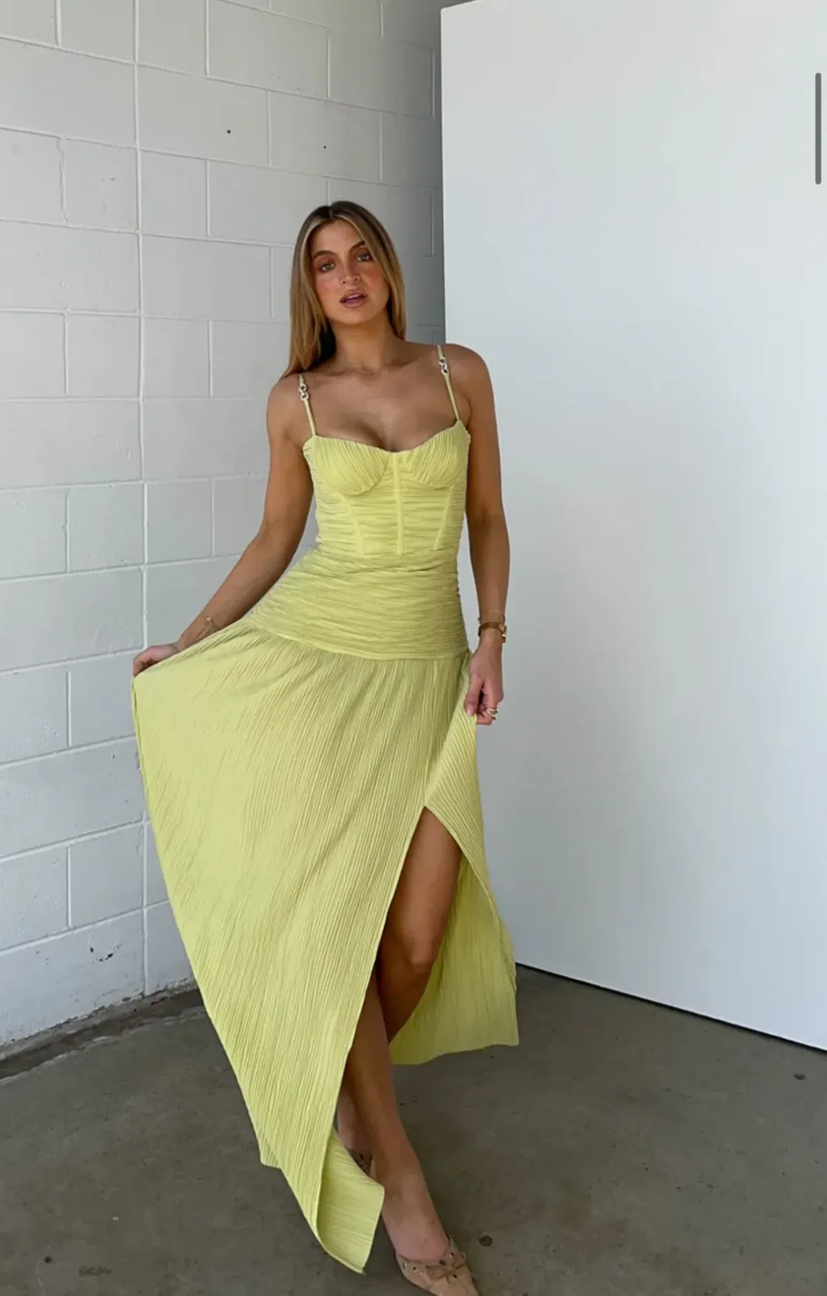 Manning Cartell Double Time Pleat Dress Size 6 - Image 3