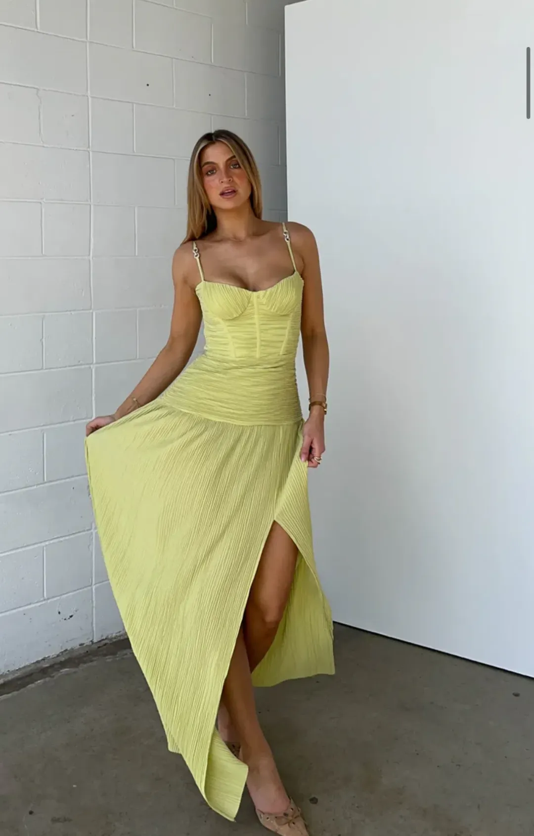 Manning Cartell Double Time Pleat Dress Size 8 for rent on The Volte - main image