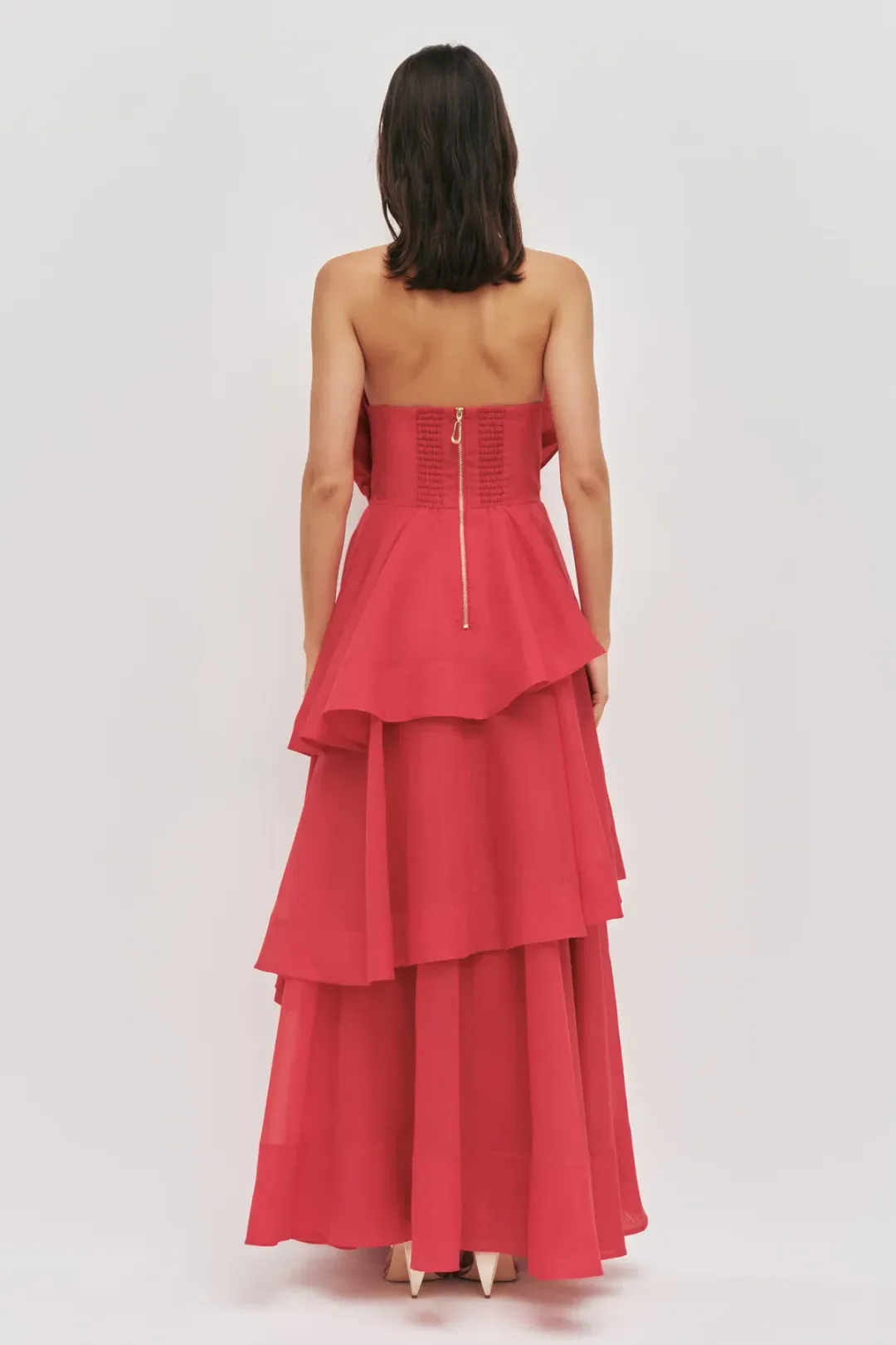 AJE SELESTIA GOWN IN SCARLET RED SIZE 12 for rent on The Volte - main image