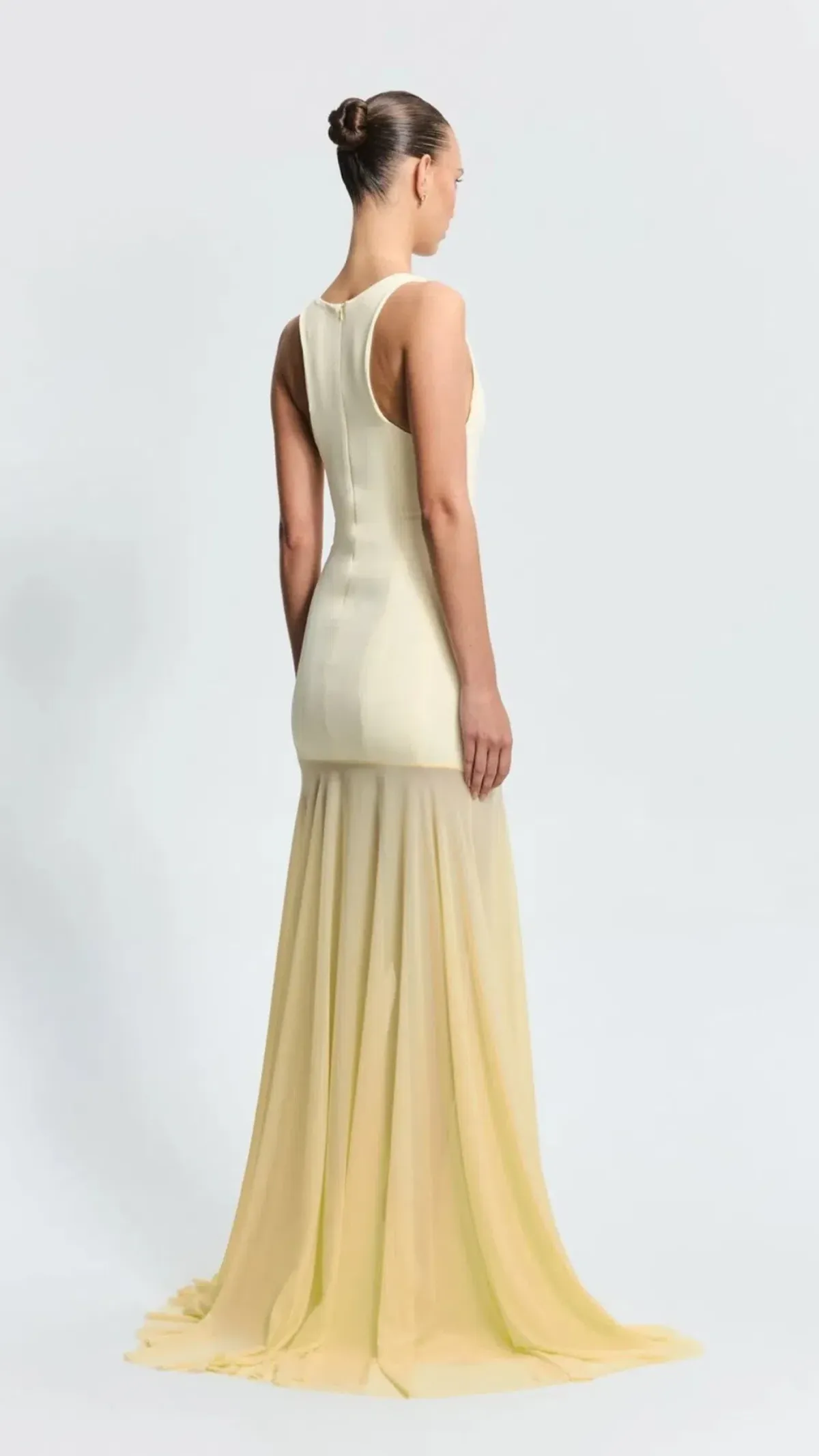 Effie Kats Odessa Gown in Lemon Size 8 - Image 3