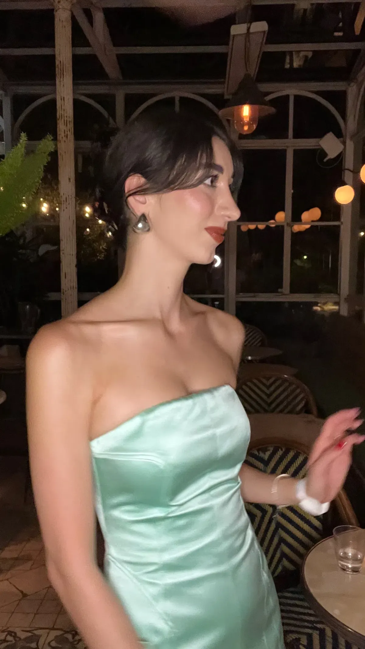 VENROY AQUA MINI SILK DRESS  - Image 2