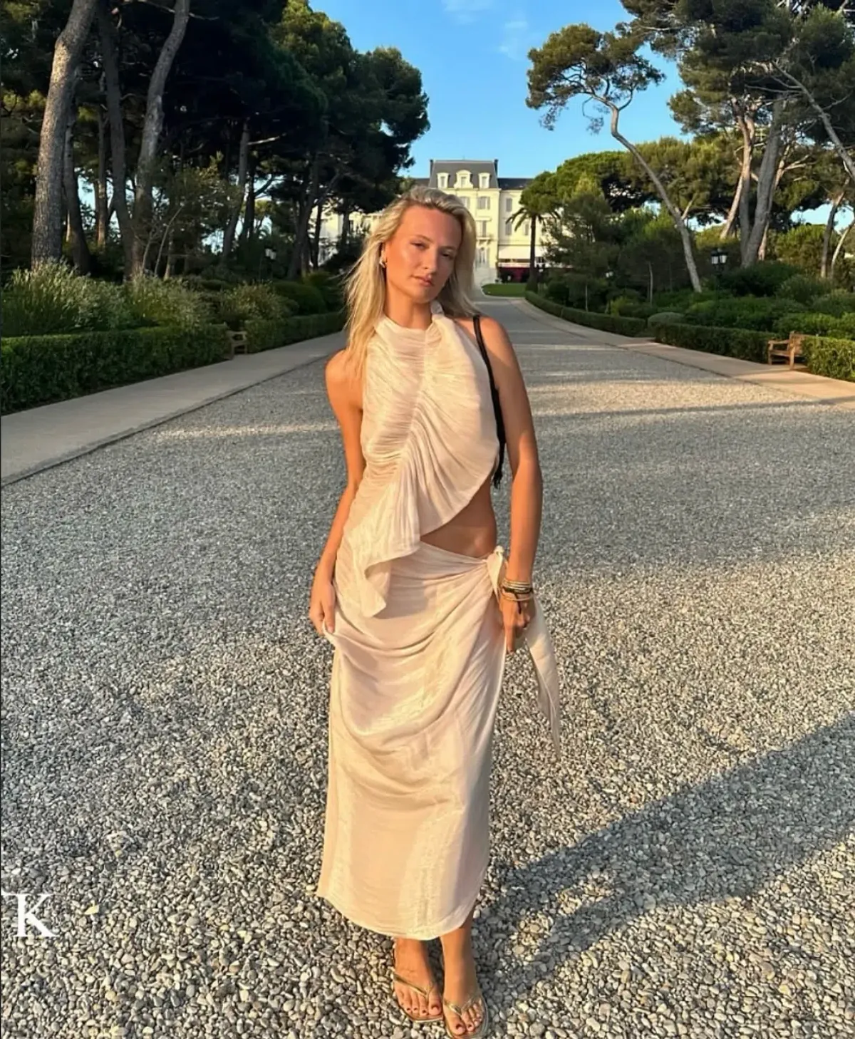 KOSTER KULTURE BOBBIES SKIRT AND TOP CHAMPAGNE  - Image 1