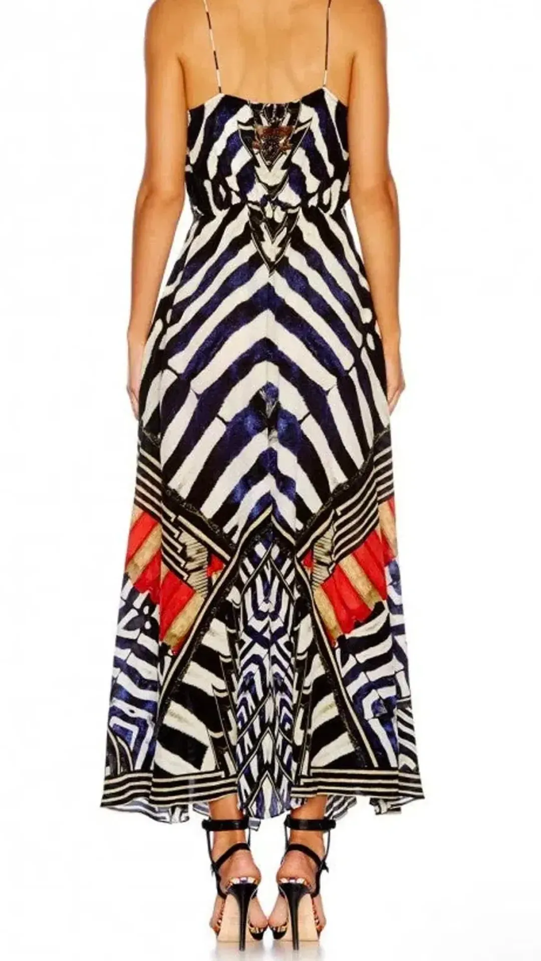 Camilla Louwalan Tales Strappy Wrap Dress Print s.XS for rent on The Volte - main image