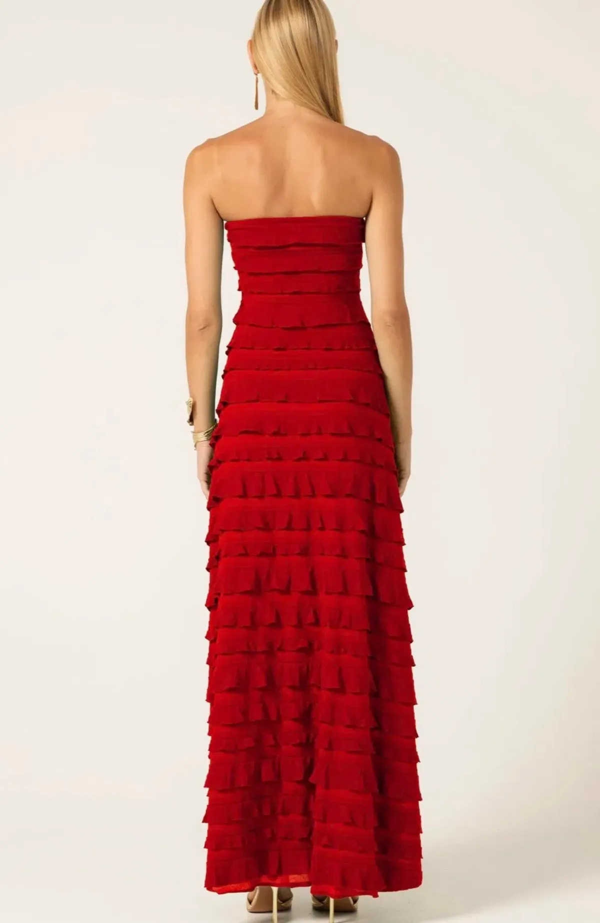 MADDISON MAXI DRESS IN CHERRY - Image 3