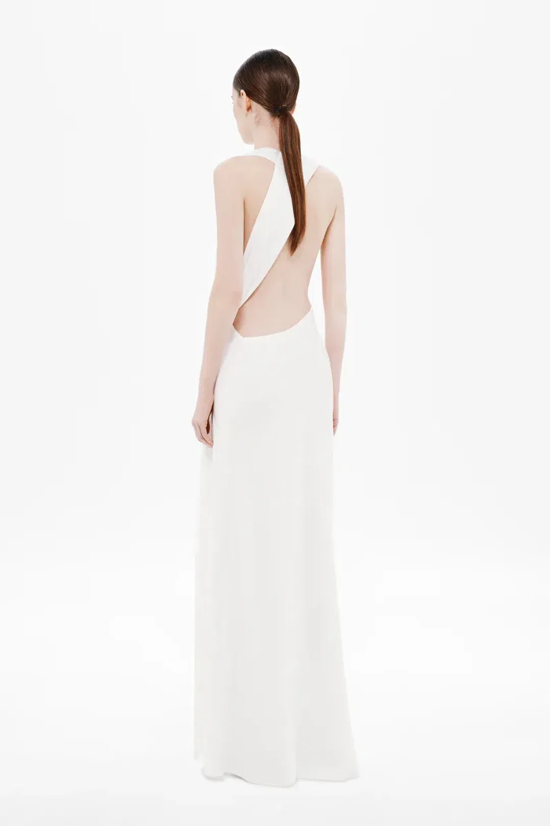 Misha Harlow Satin Dress - White for rent on The Volte - main image