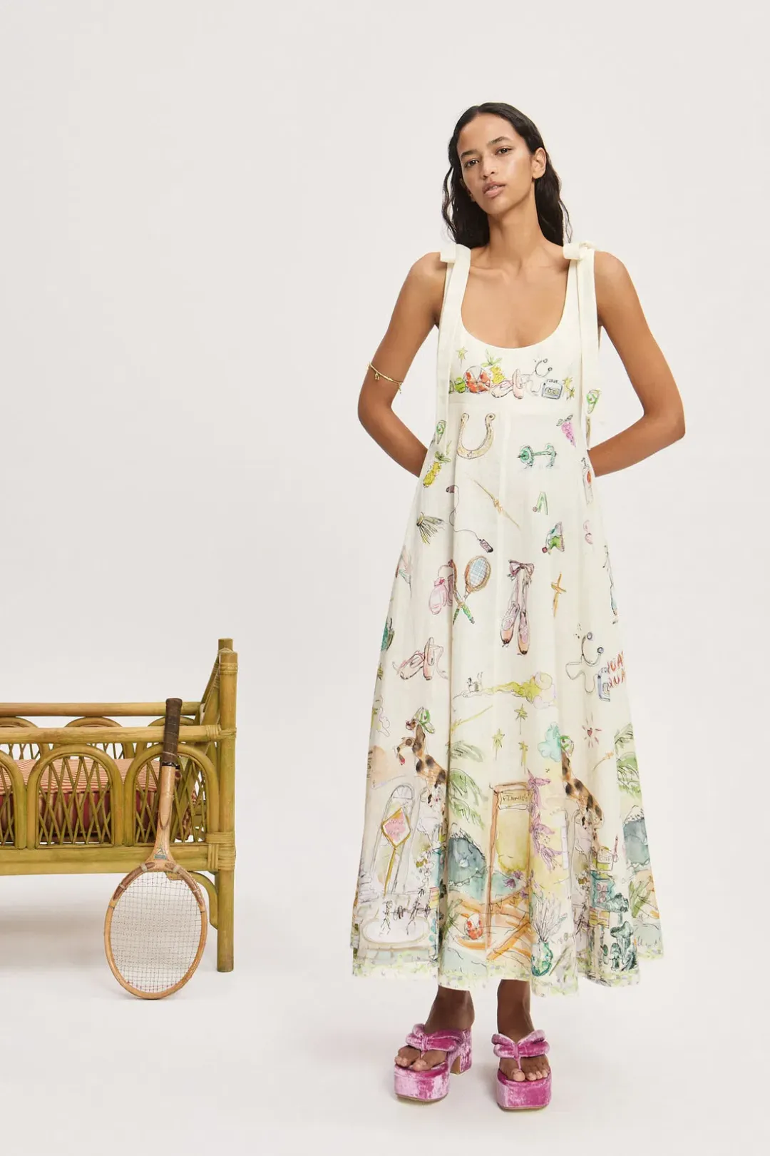 Alemais Anouk Ballet Sundress - Size 6 for rent on The Volte - main image