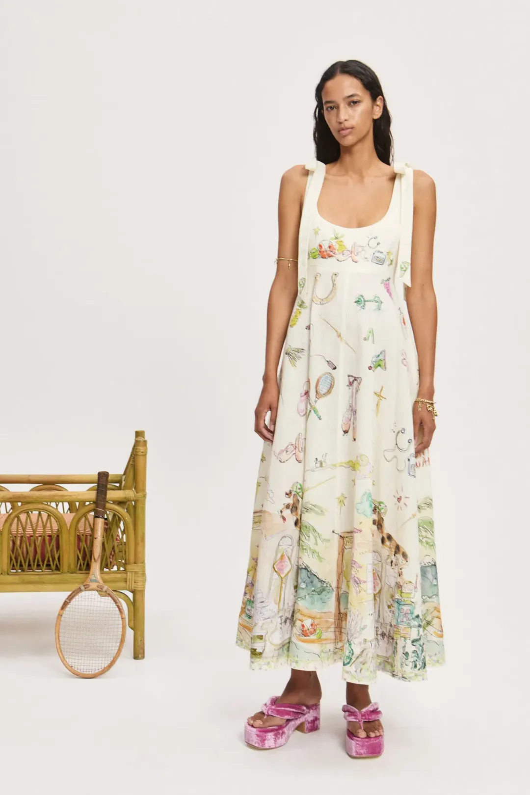 Alemais Anouk Ballet Sundress - Size 6 for rent on The Volte - main image