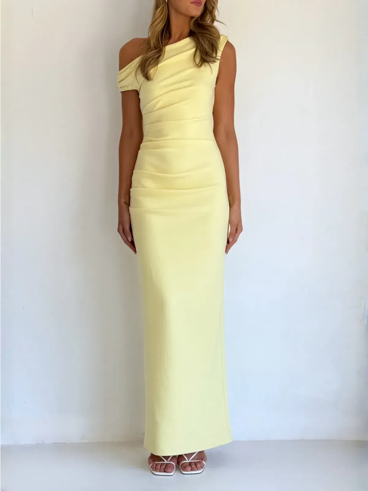 By Nicola Sophia Maxi Dress size 14 Pastel Lemon  - Image 1