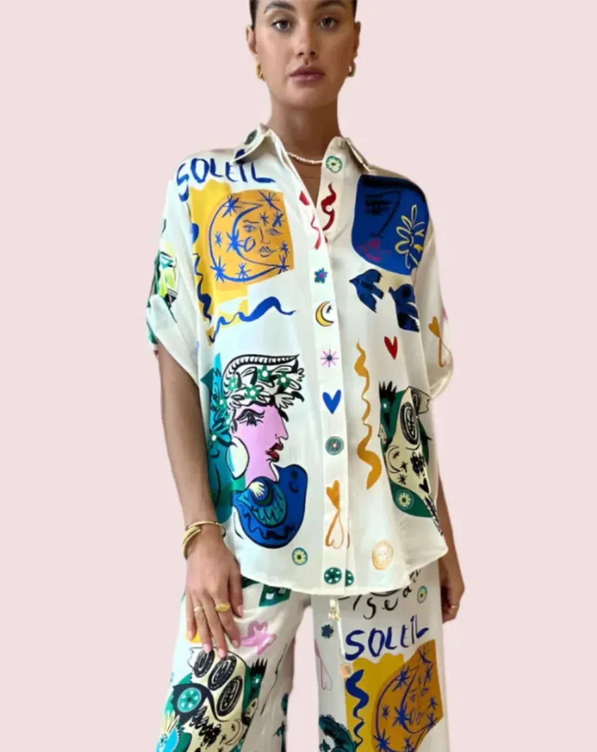 Alemais Soleil Silk Shirt Size 12 - Image 3