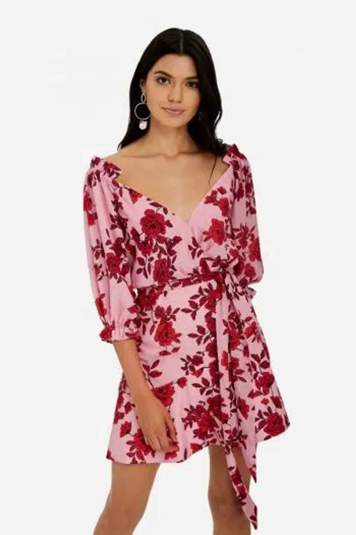 Sheike Valentine Mini Dress Floral Size 16  - Image 1