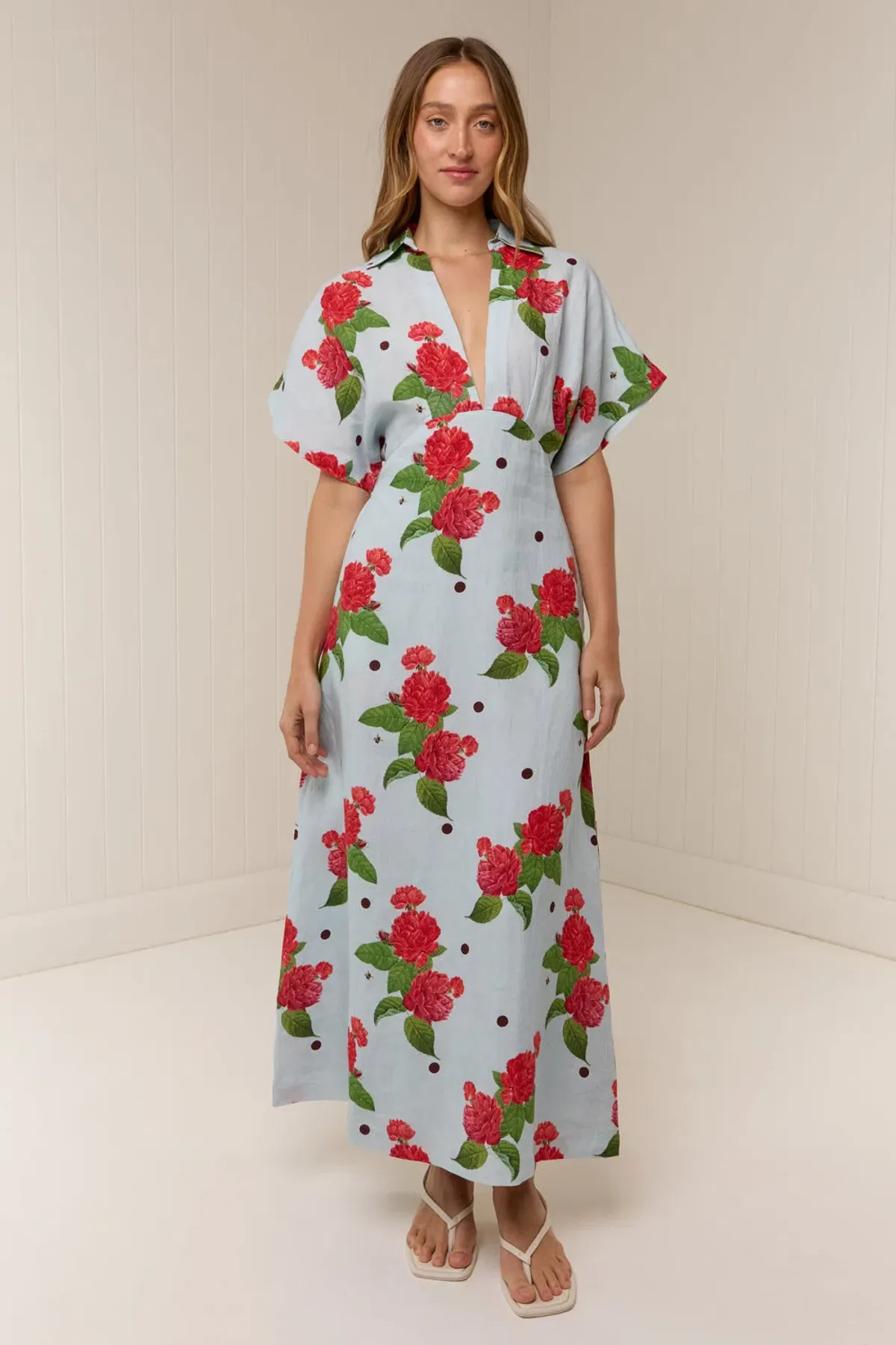 Palm Noosa Jasmine Dress in Sky Garden size 8 - Image 1