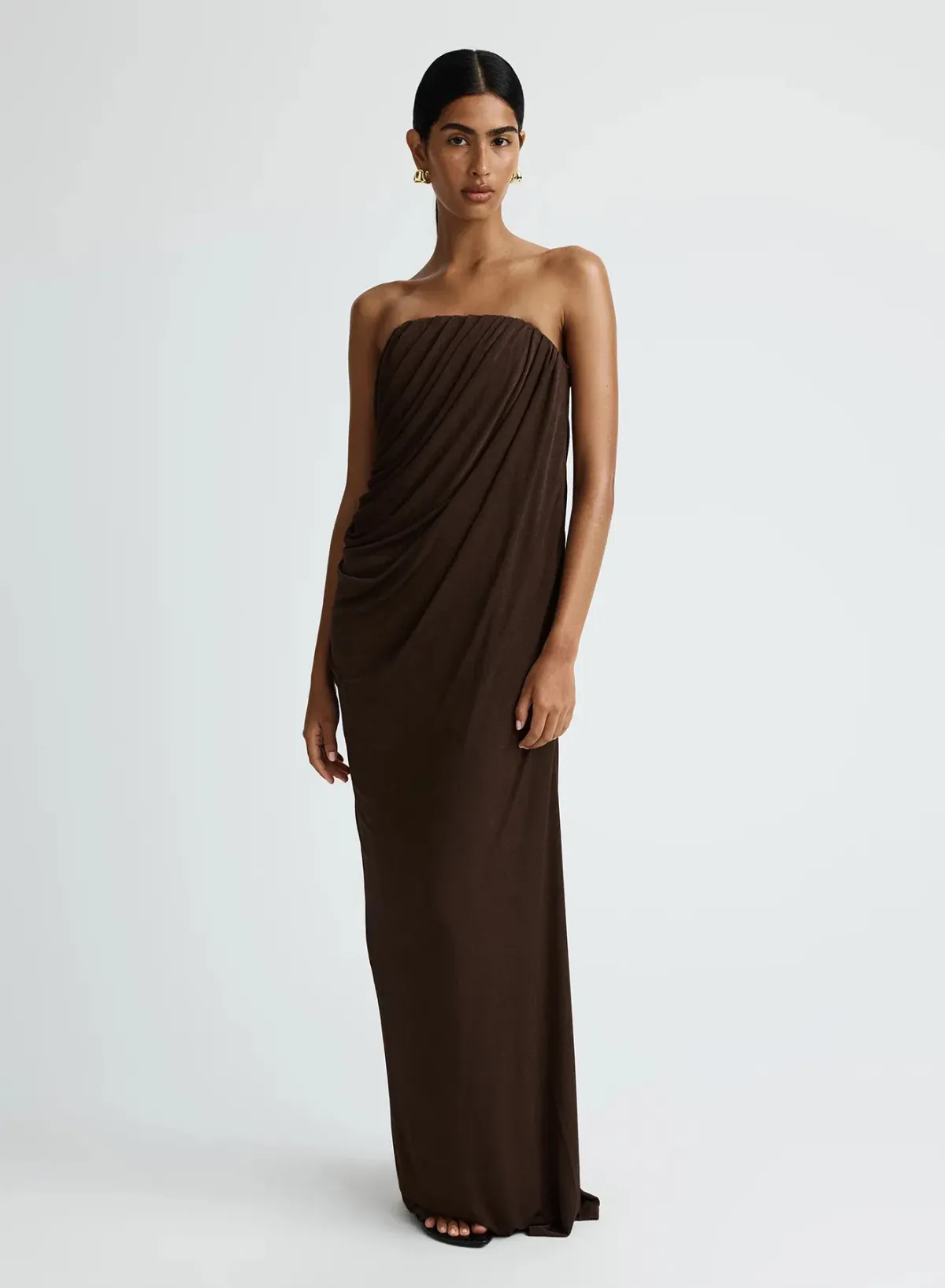 Anna Quan Zella Dress Espresso AU Size 8 - Image 1