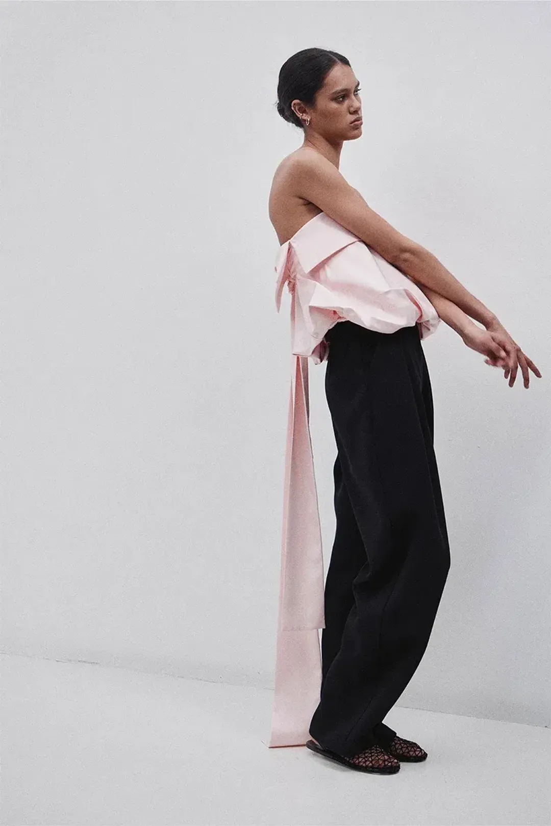 HARRIS TAPPER Eliza Top Baby Pink Size 6 AU for rent on The Volte - main image