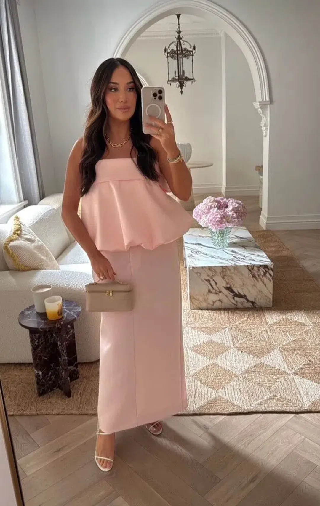 HARRIS TAPPER Eliza Top Baby Pink Size 6 AU for rent on The Volte - main image