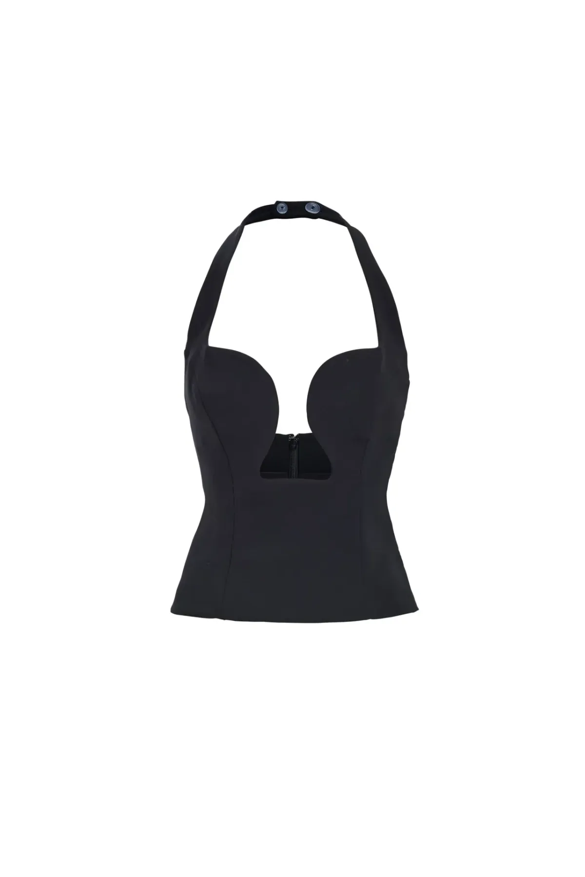 Kookai Alto Low Cut Top in black size 8 - Image 3