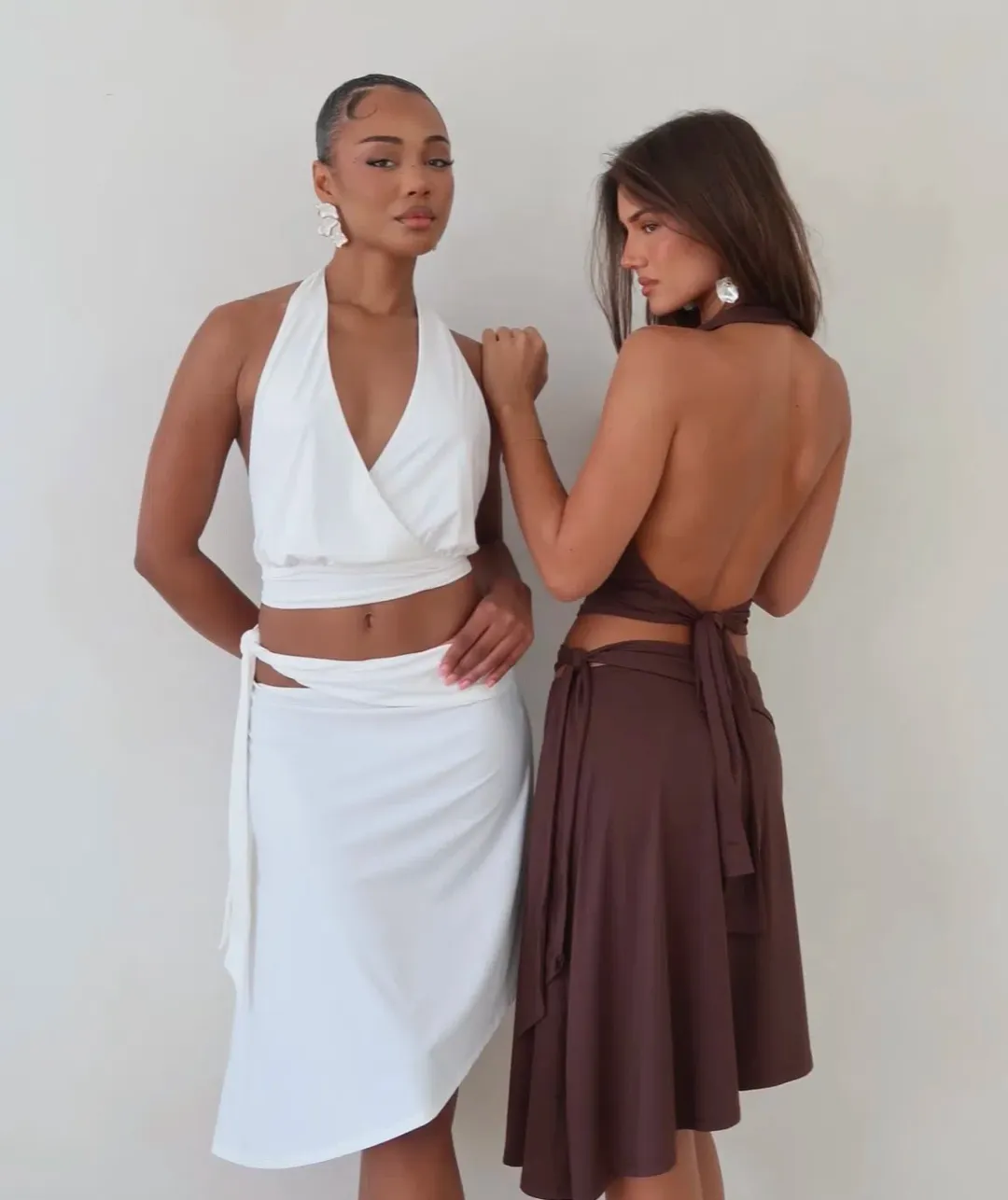 Sasha therese Luna Midi Set white  for rent on The Volte - main image